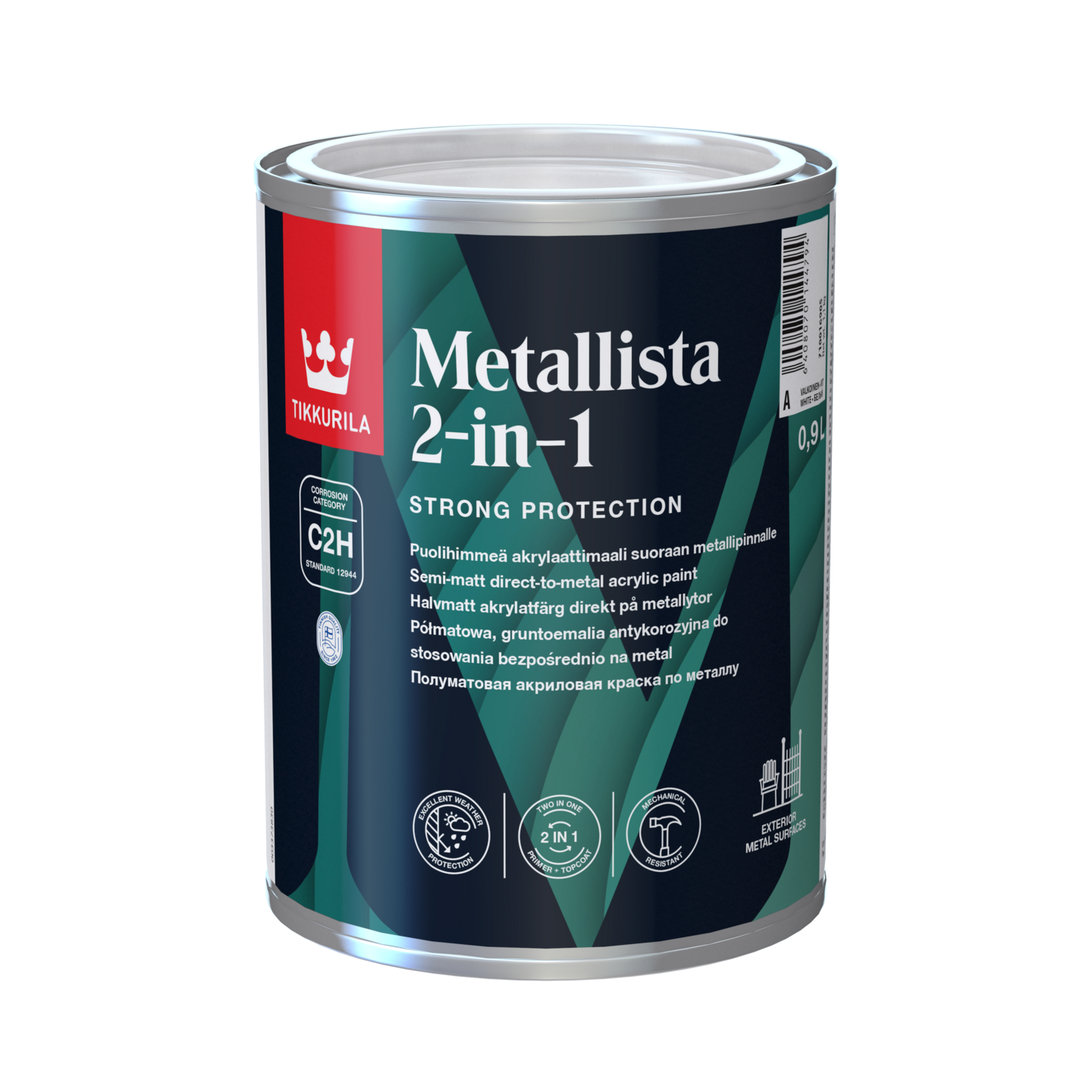 Metallista 2-in-1  puolihimmeä ruosteenestomaali