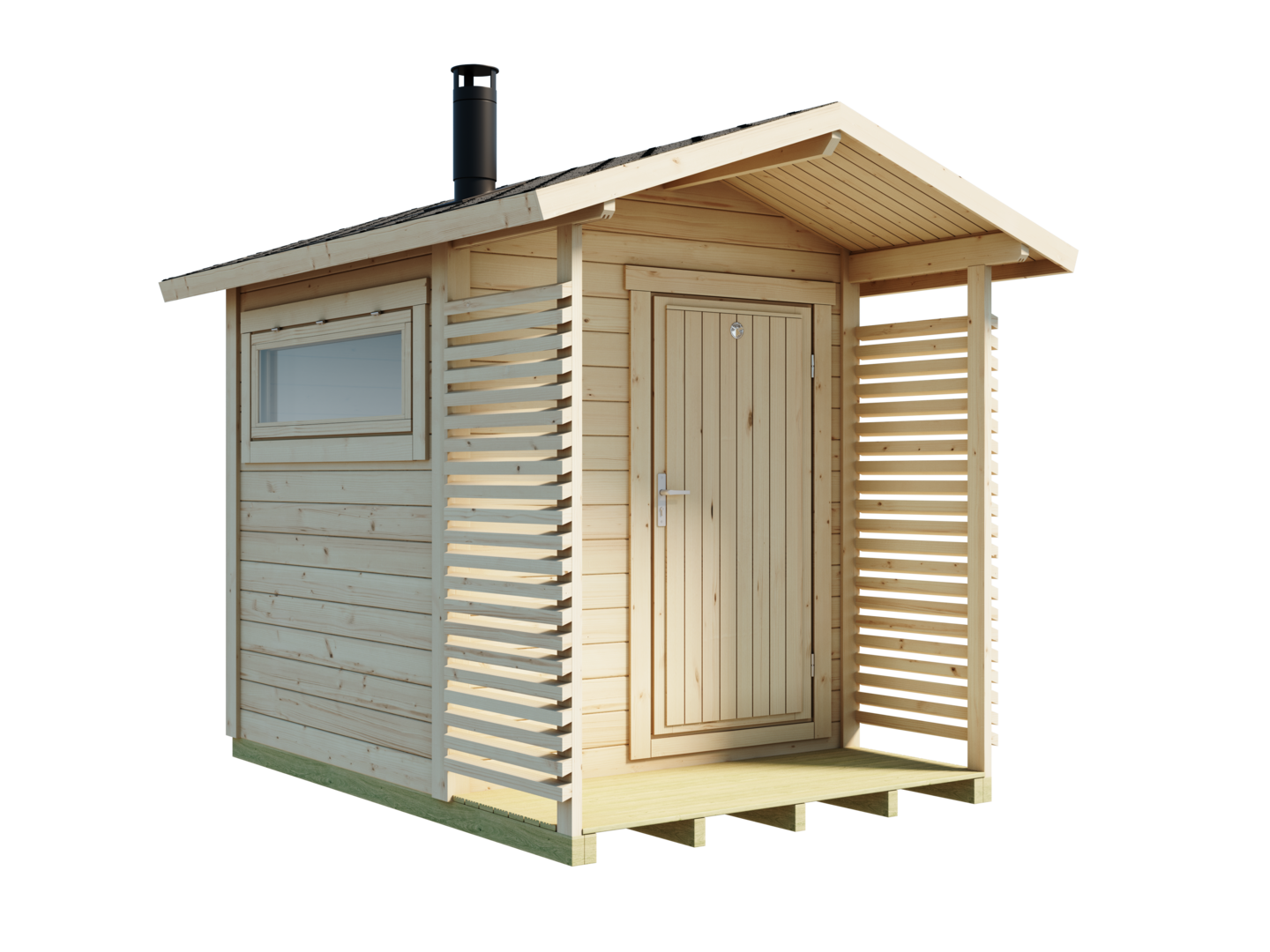 Pihasauna + terassi Lillevilla Niinivesi 4,0m²