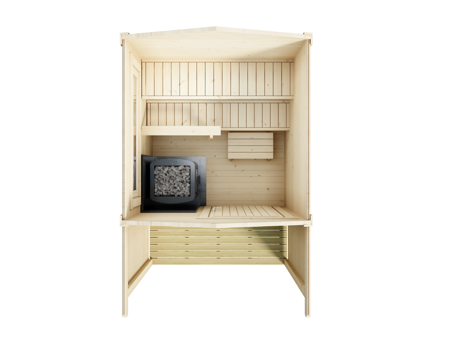 Pihasauna + terassi Lillevilla Niinivesi 4,0m²