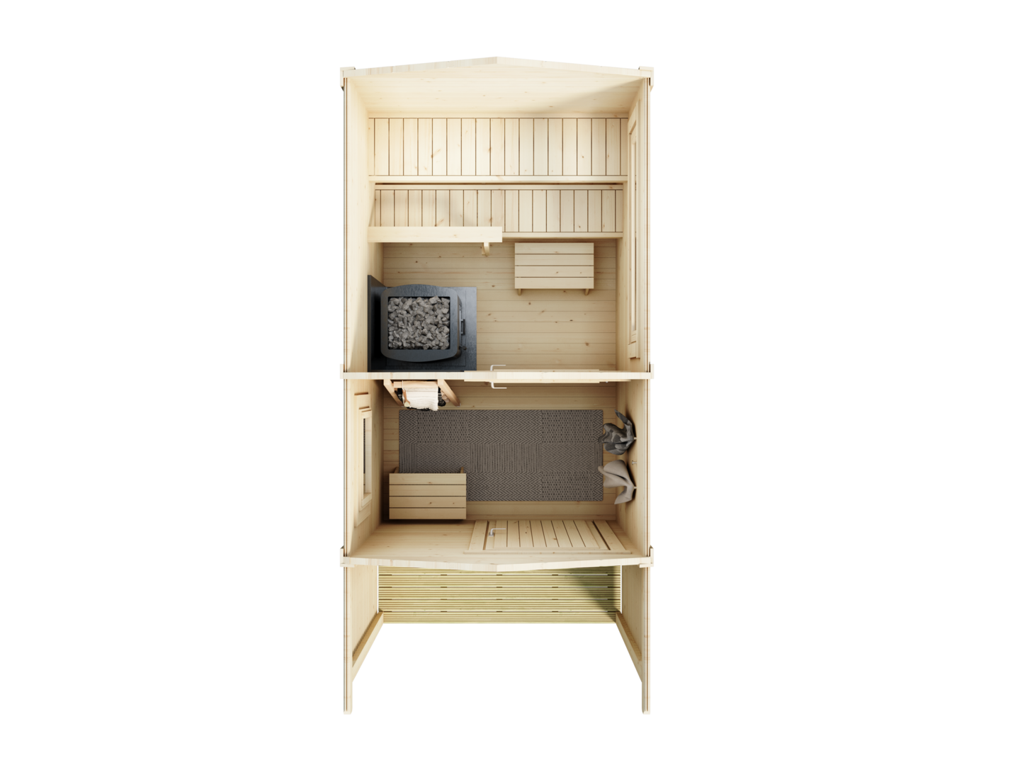 Pihasauna + pukuhuone Lillevilla Kitka 6,4m²