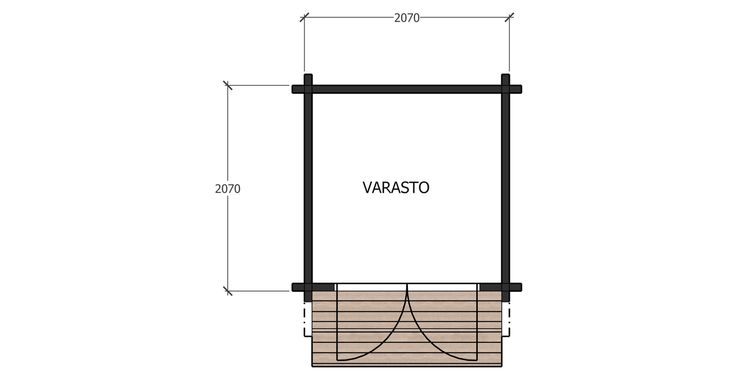 Varasto Kimara 6 4,5m²