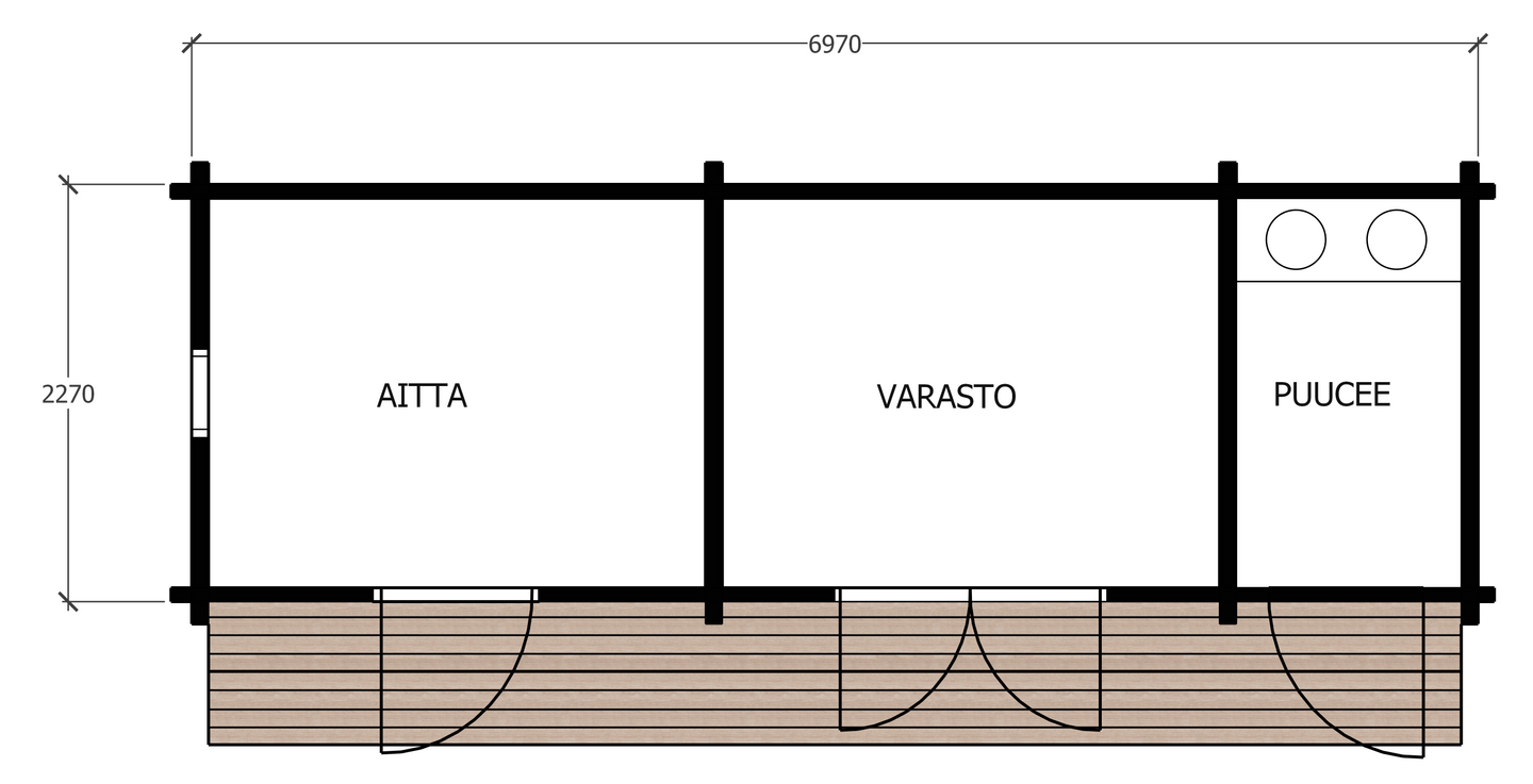 Varasto Kimara 5 16m²
