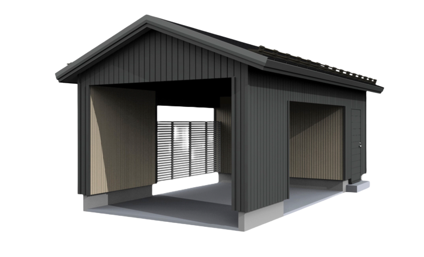 Autokatos Kimara Pontti AK9PH pystyverhous + harjakatto 9m²