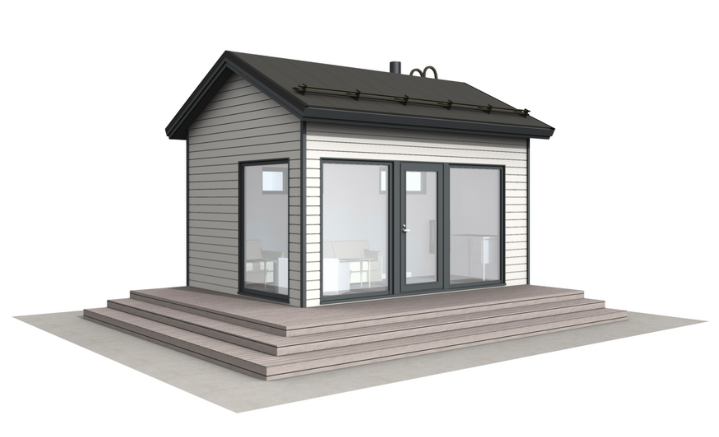 Huvila Pontti H218 14,5m² vierasmaja