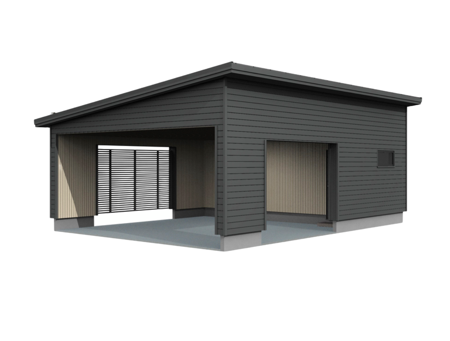 Autokatos Kimara Pontti AK18VP vaakaverhous + pulpettikatto 18m²