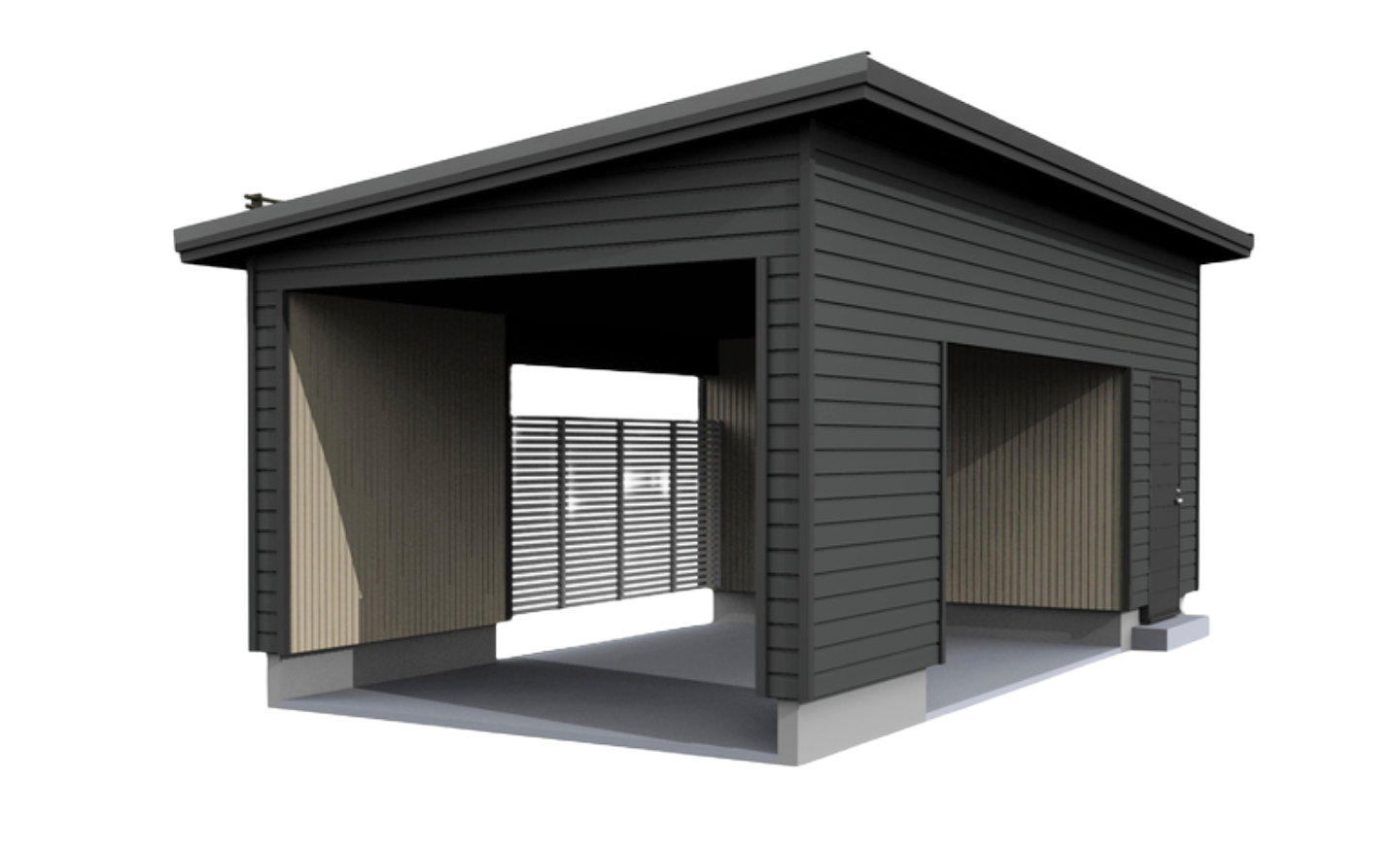 Autokatos Kimara Pontti AK9VP vaakaverhous + pulpettikatto 9m²