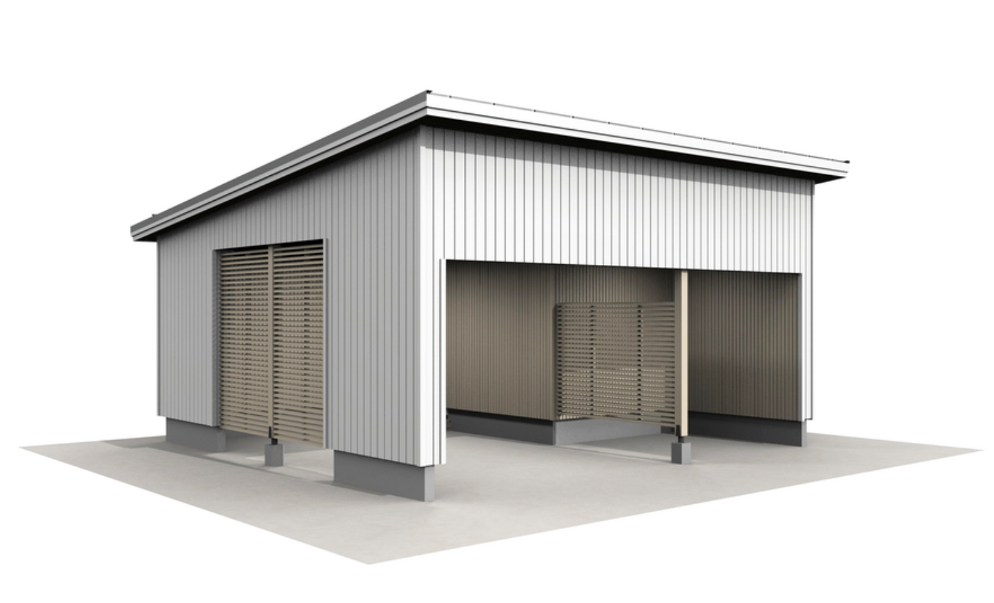 Autokatos Kimara Pontti AK12,5PP pystyverhous + pulpettikatto 12,5m²