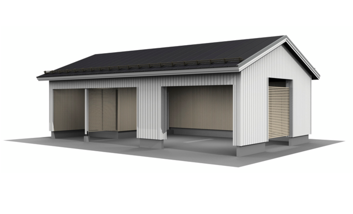 Autokatos Kimara Pontti AK12PH pystyverhous + harjakatto 12m²