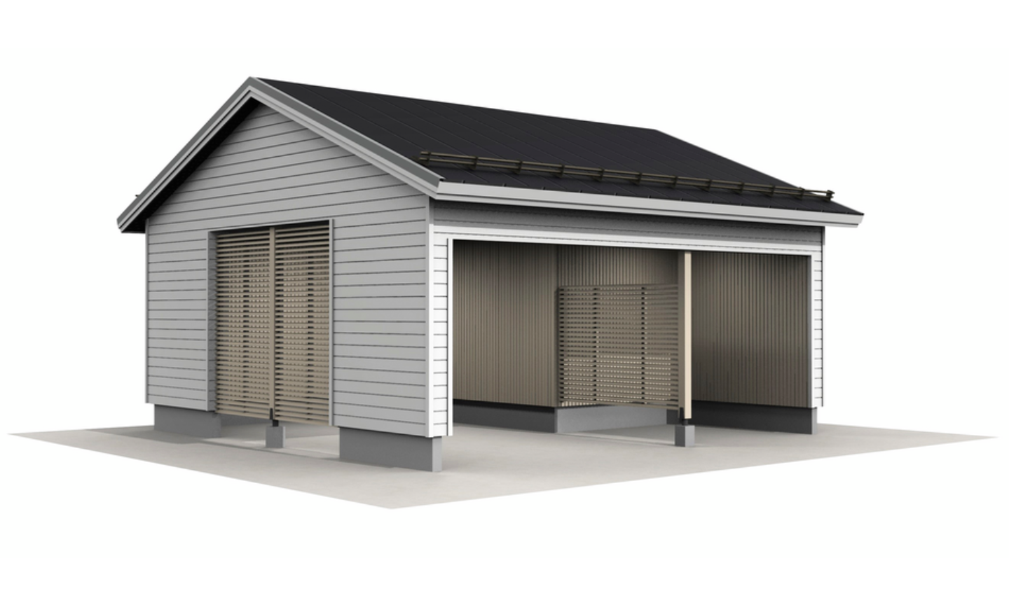 Autokatos Kimara Pontti AK12,5VH vaakaverhous + harjakatto 12,5m²