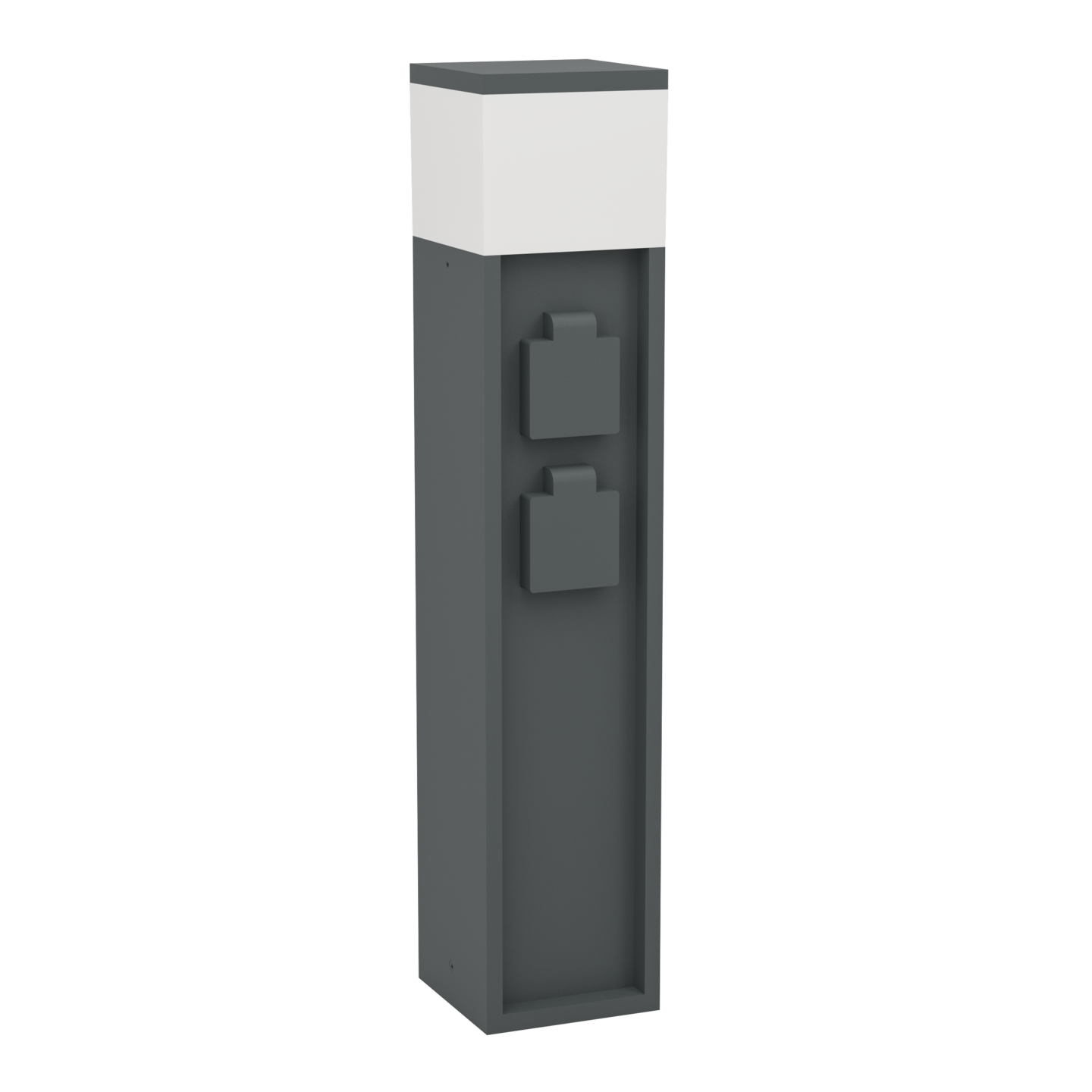 Ulkopistorasiapylväs EGLO Park 5 valolla E27 antrasiitti