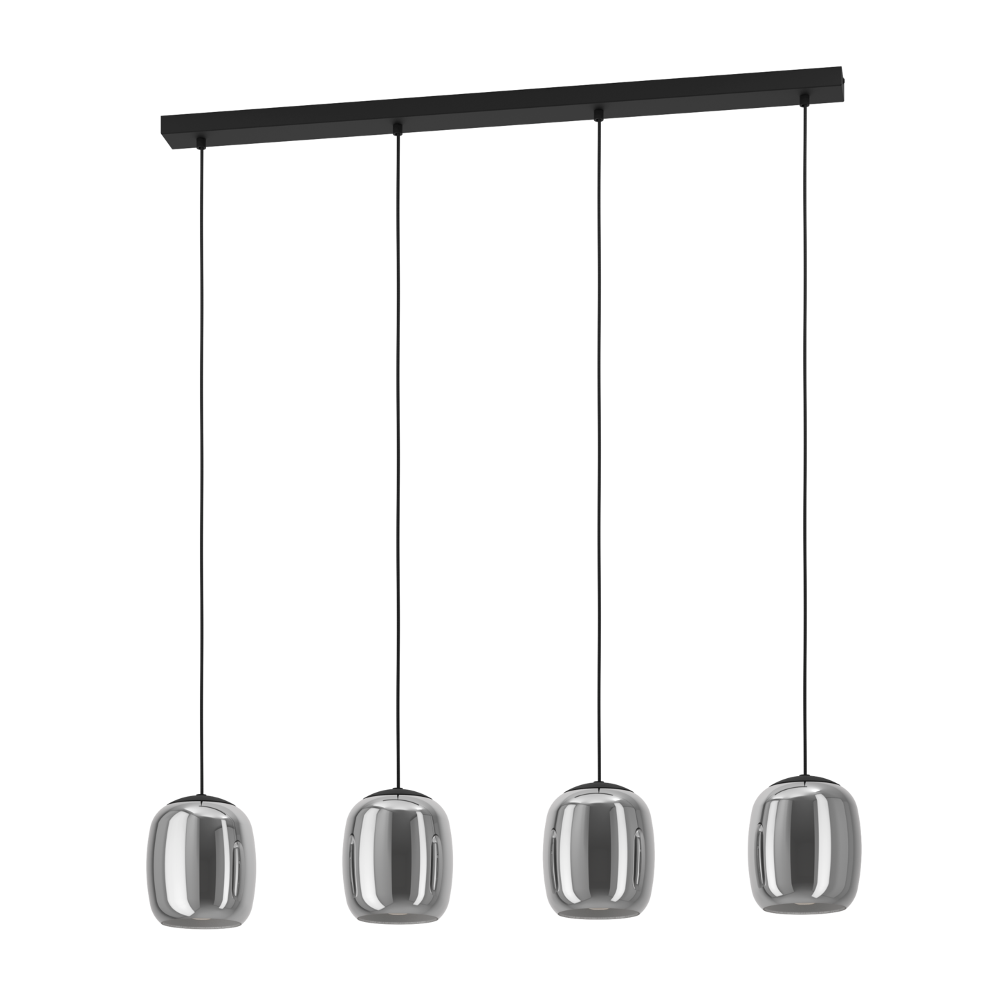 Riippuvalaisin EGLO 4-os Ciampino E27 musta