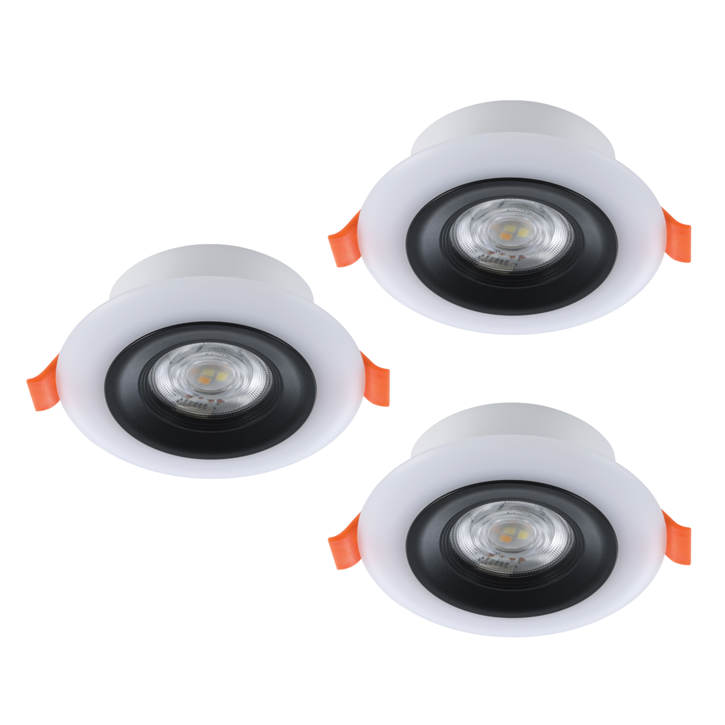 Uppospottisarja EGLO Calonge RGB led 3x3,8W 9,8cm musta/valkoinen