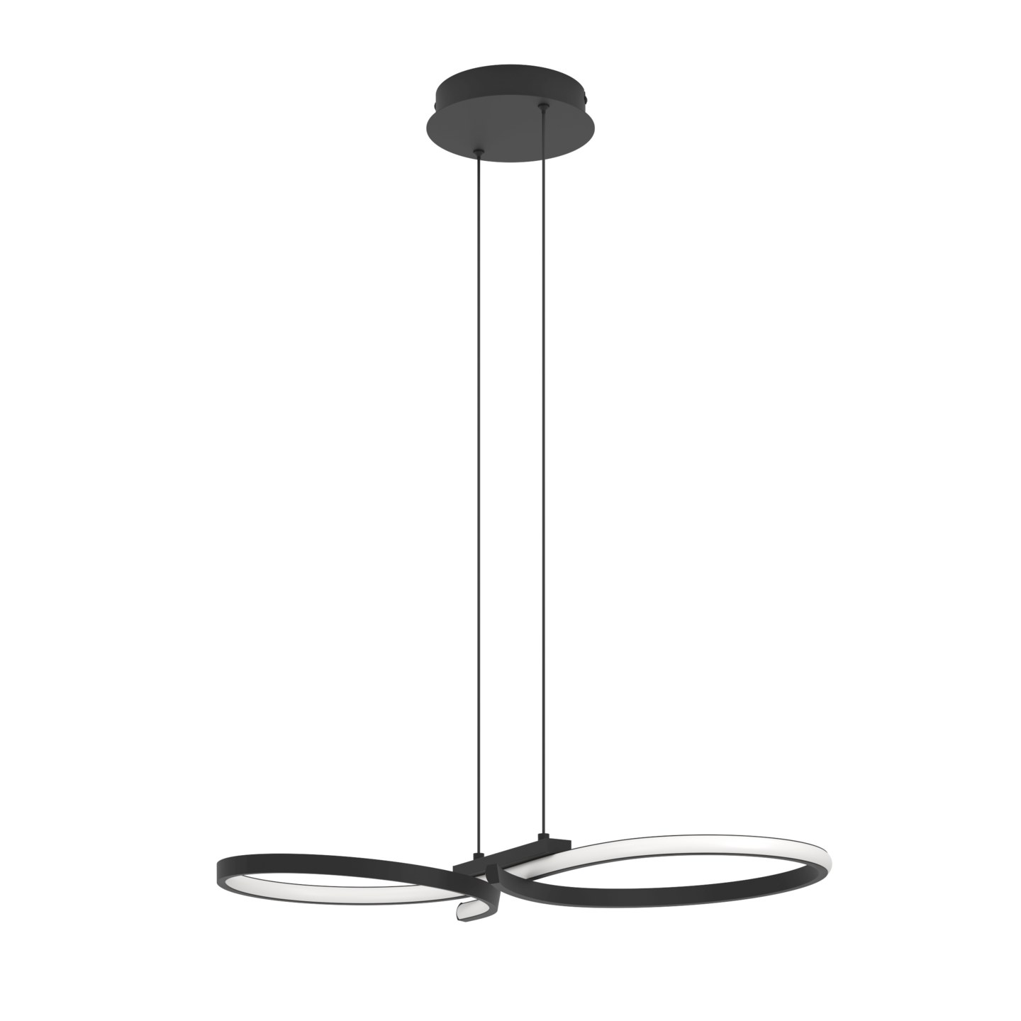 Riippuvalaisin EGLO Serpins led 21W musta/valkoinen