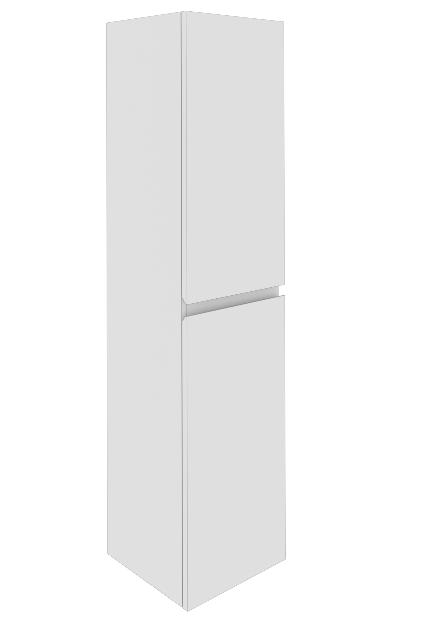 Korkea kaappi Cello Sand 150cm valkoinen