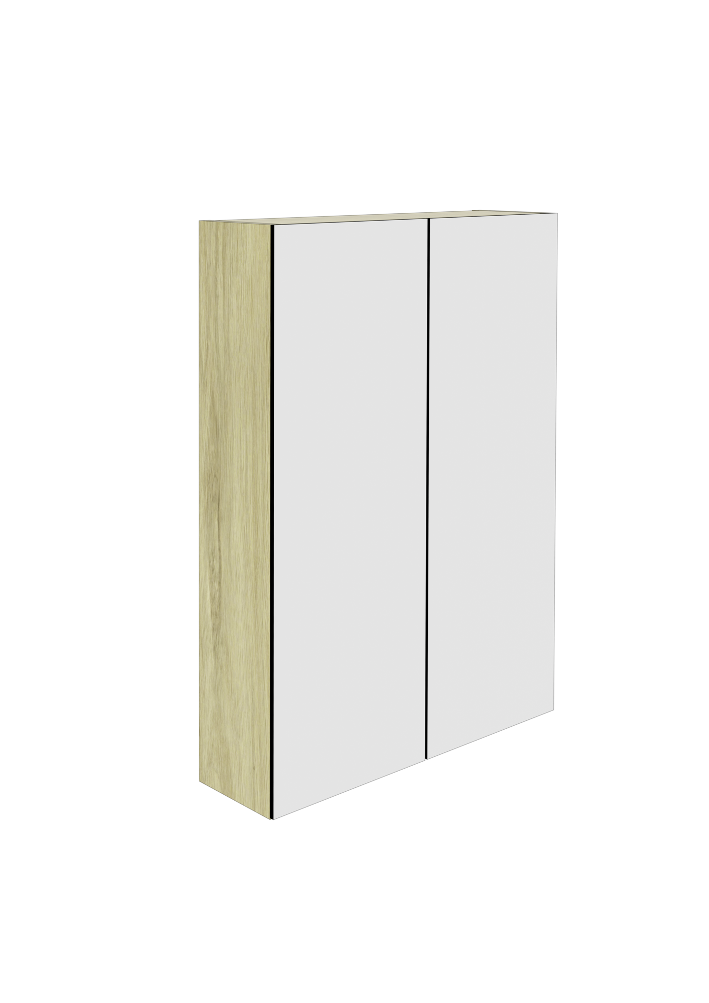 Peilikaappi Cello Sand 50cm tammi 2-ovinen