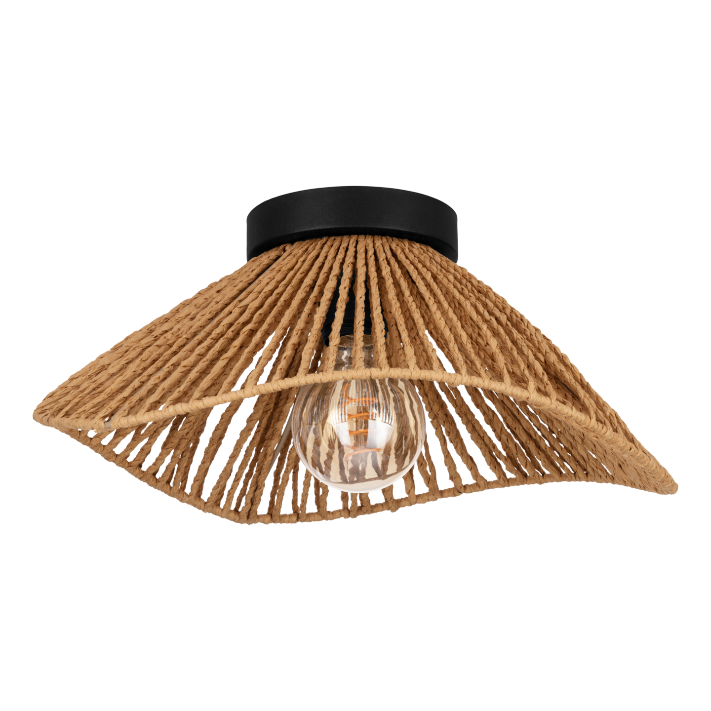 Kattovalaisin EGLO Naturlavister E27 musta/ruskea