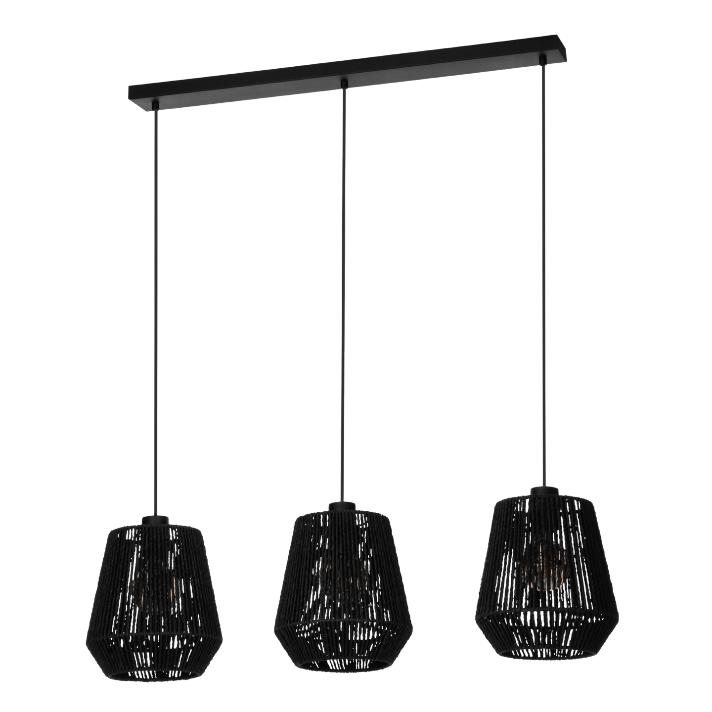 Riippuvalaisin EGLO 3-os Persley E27 musta