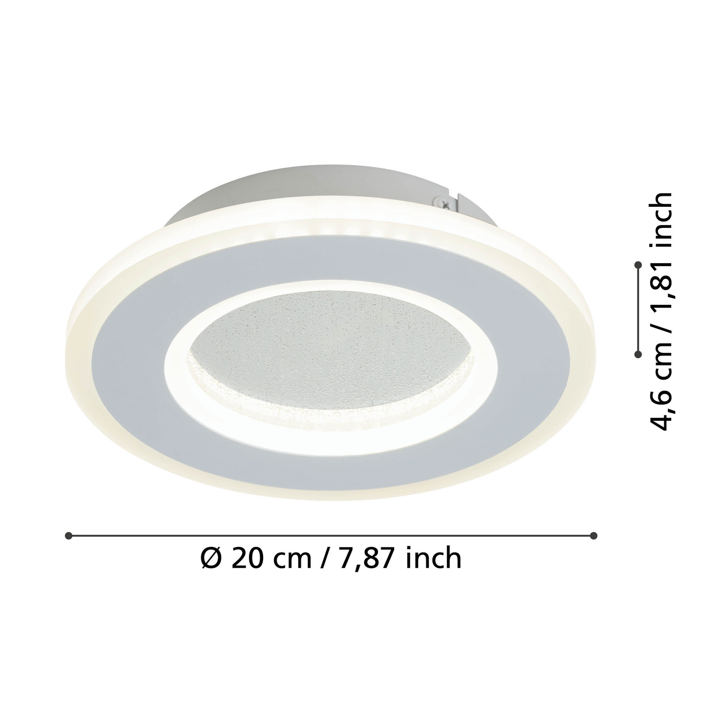 Kattovalaisin EGLO Macchioni led 12W 20cm valkoinen