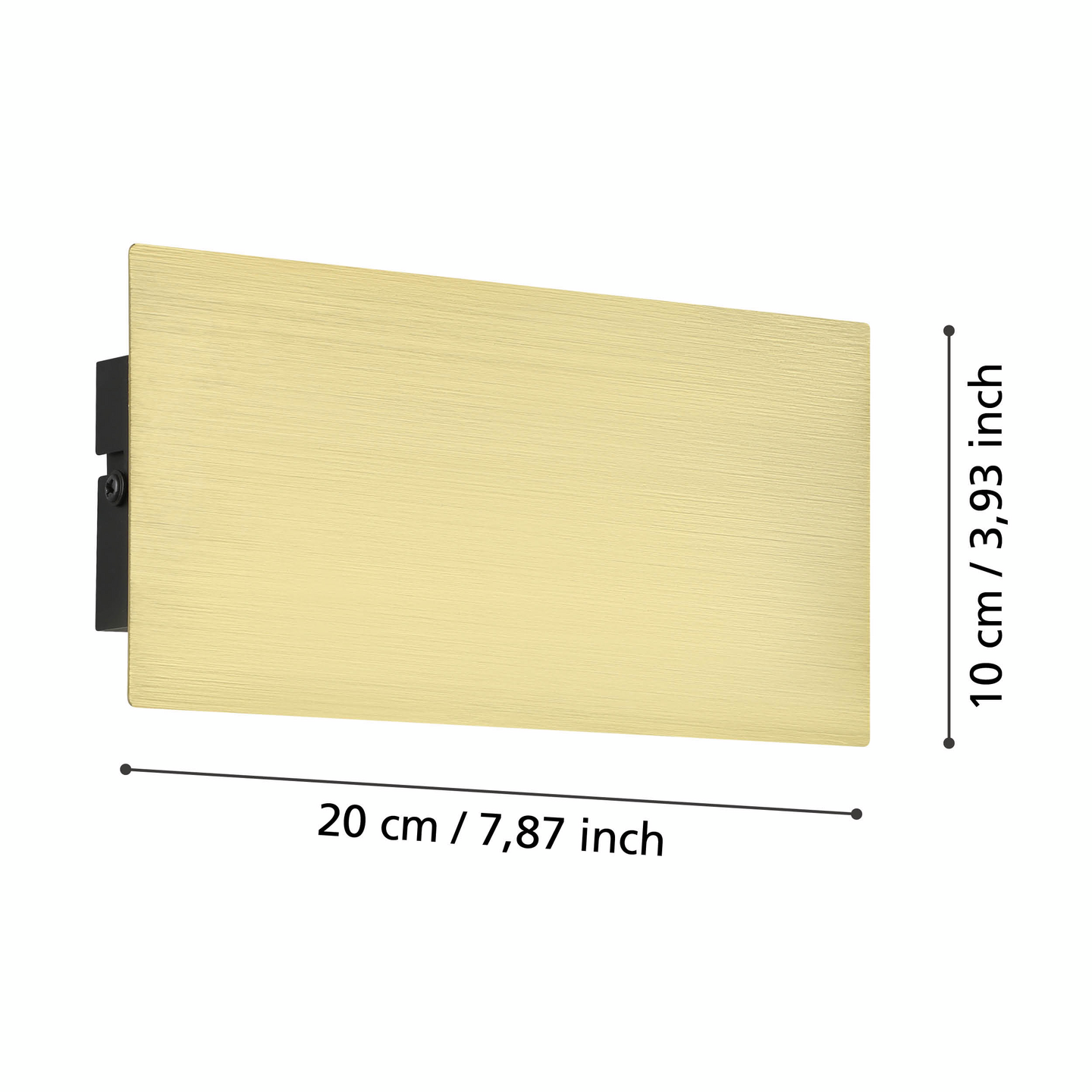 Seinävalaisin EGLO Talamello led 6W 20x10cm kulta