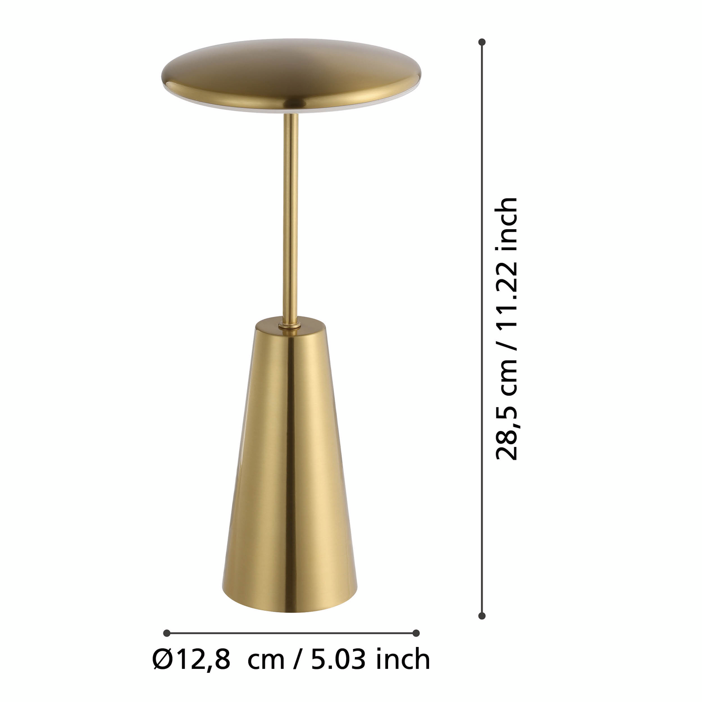 Ulkopöytävalaisin EGLO Piccola led 2,8W CCT messinki