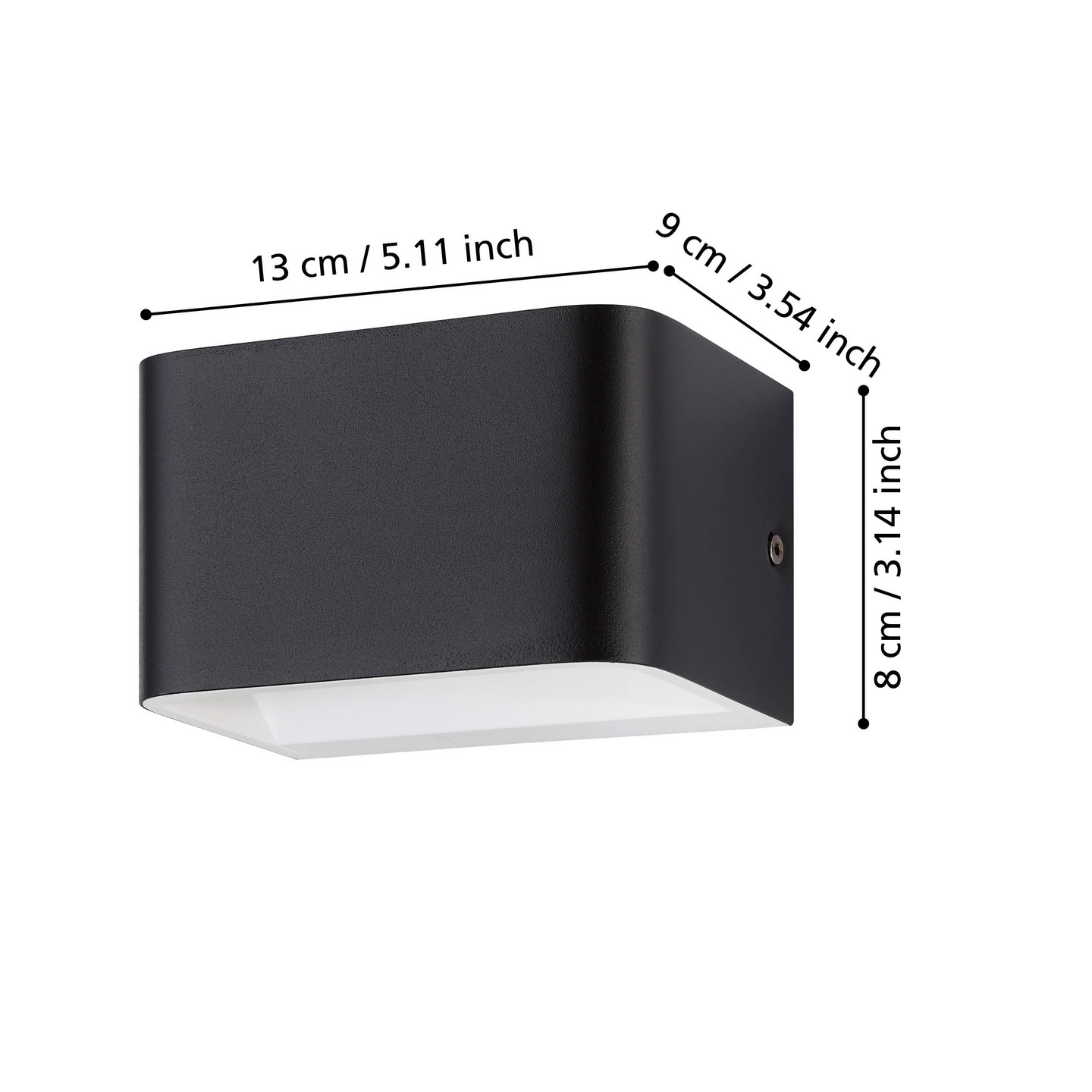 Seinävalaisin EGLO Sania 4 led 6W musta/valkoinen