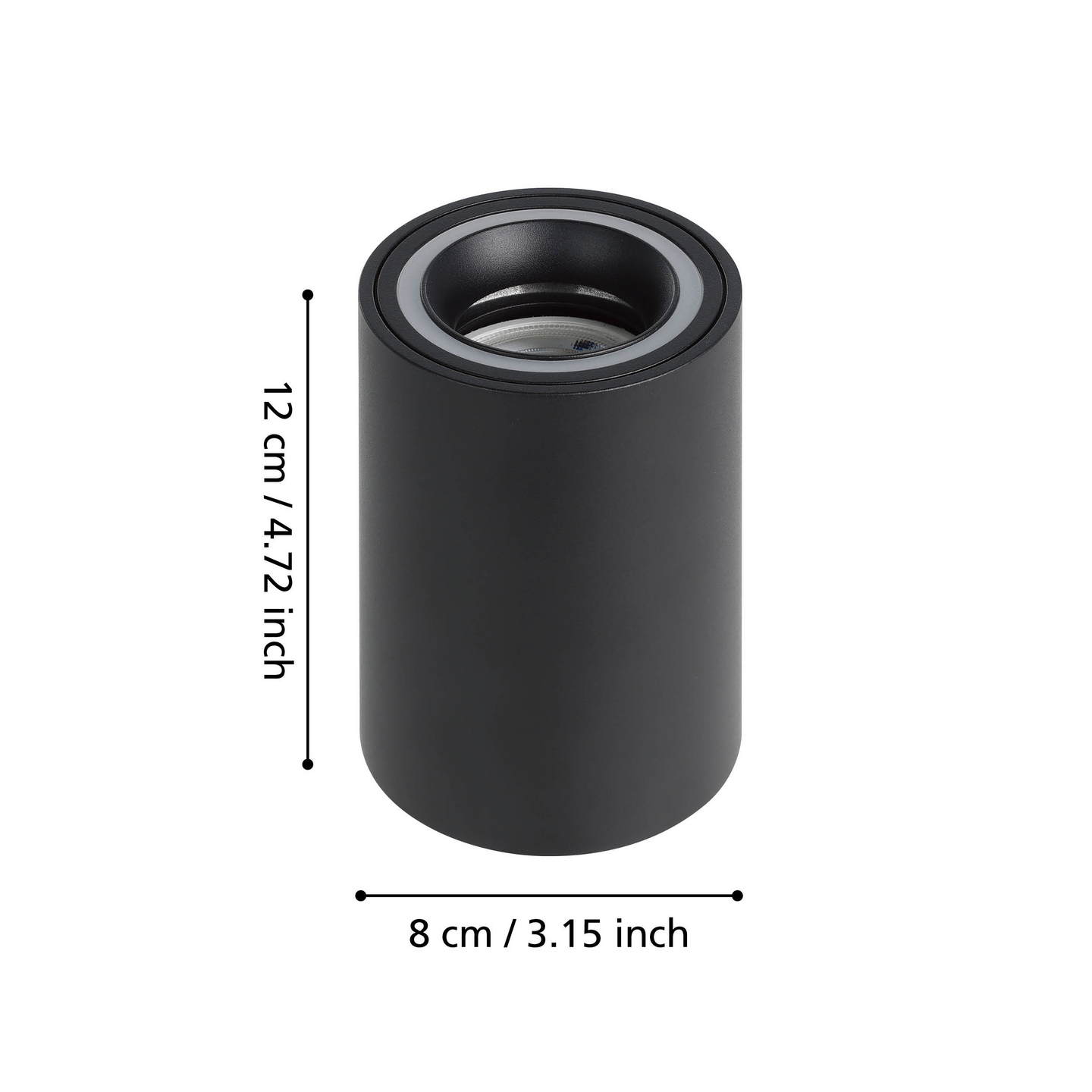 Kattovalaisin EGLO connect.z Carosso-z GU10 4,9W RGB CCT musta