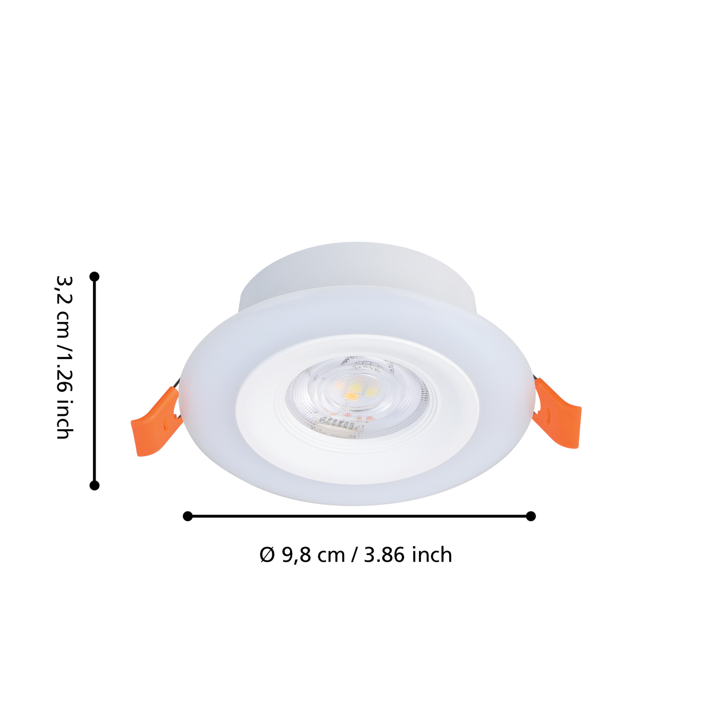 Uppospottisarja EGLO Calonge RGB led 3x3,8W 9,8cm valkoinen