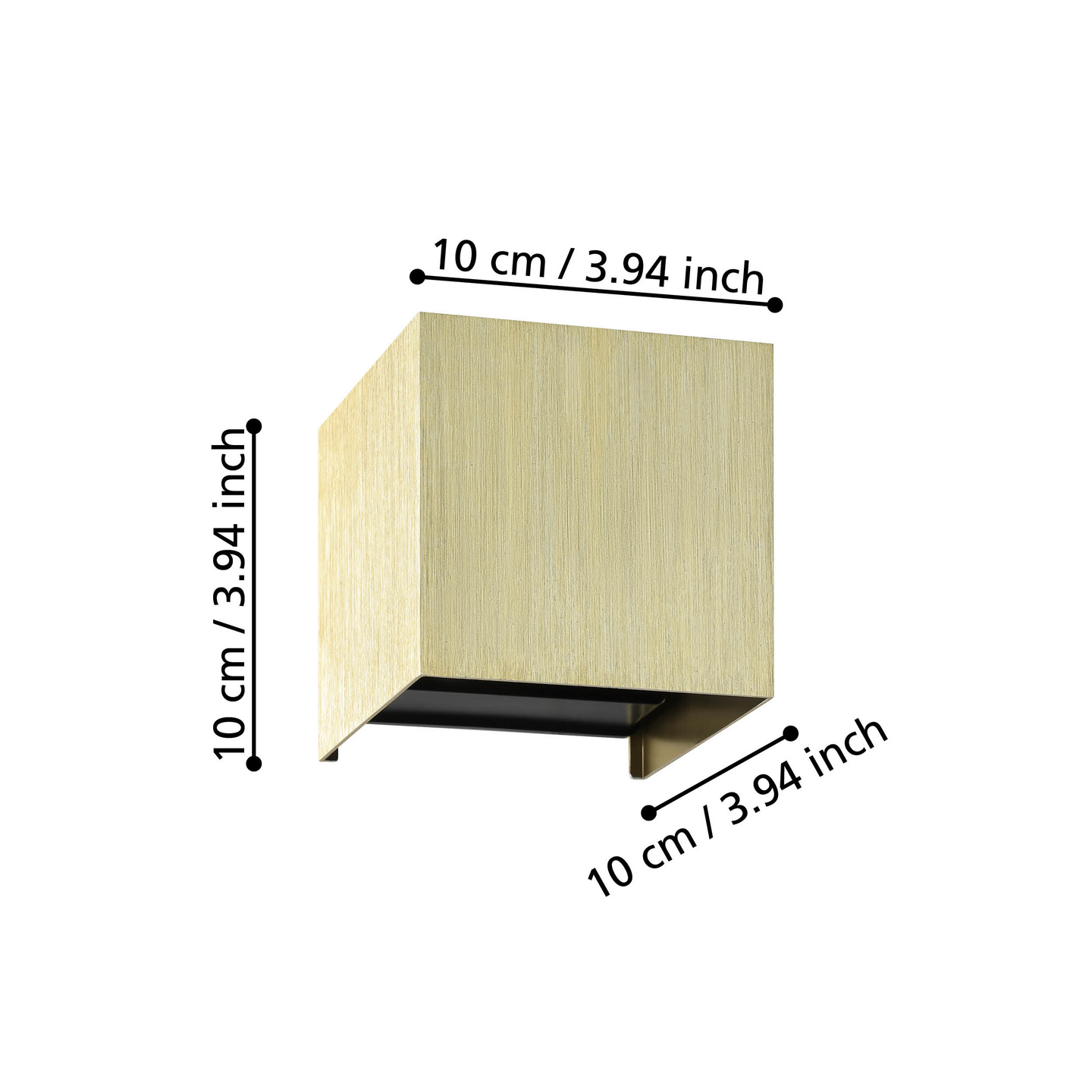 Seinävalaisin EGLO Valmontone led 2x1,5W messinki