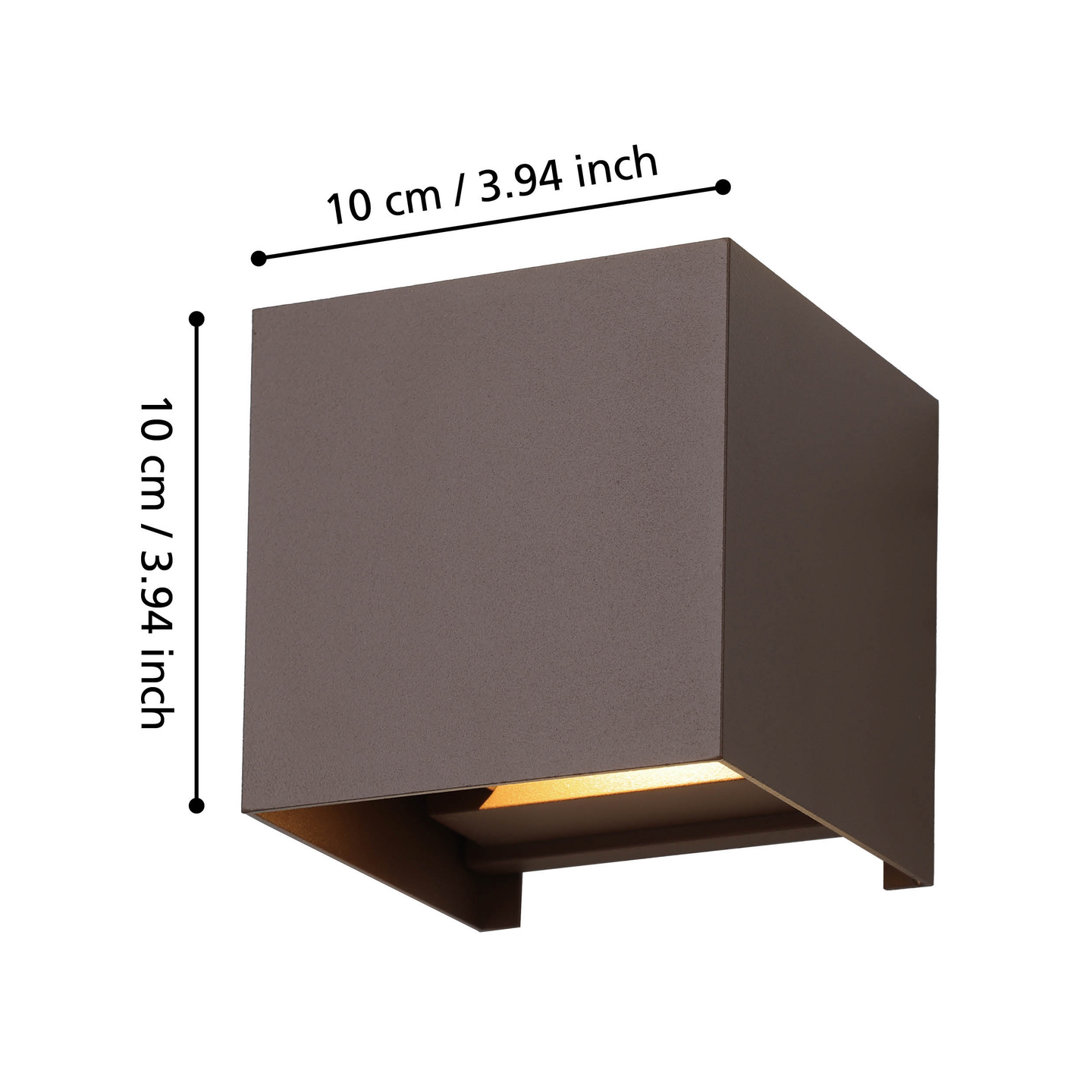 Ulkoseinävalaisin EGLO Calpino 3 led 2x2,8W ruskea