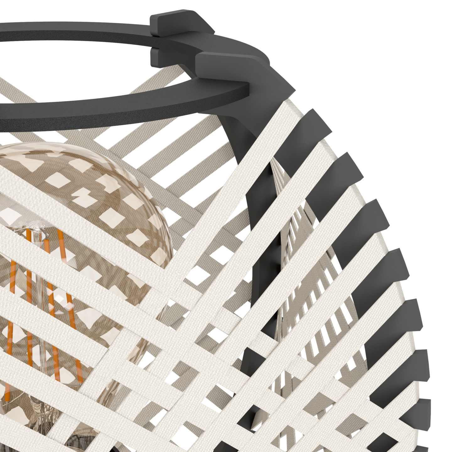 Pöytävalaisin EGLO Waverton E27 musta/valkoinen