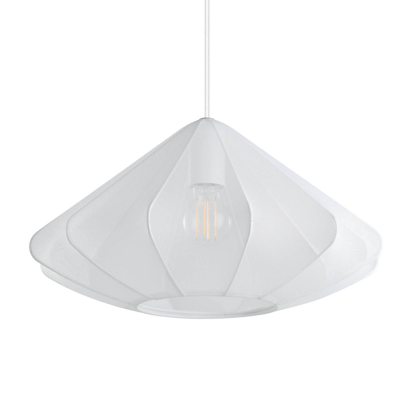 Riippuvalaisin EGLO Dolwen E27 42,5cm valkoinen/läpinäkyvä