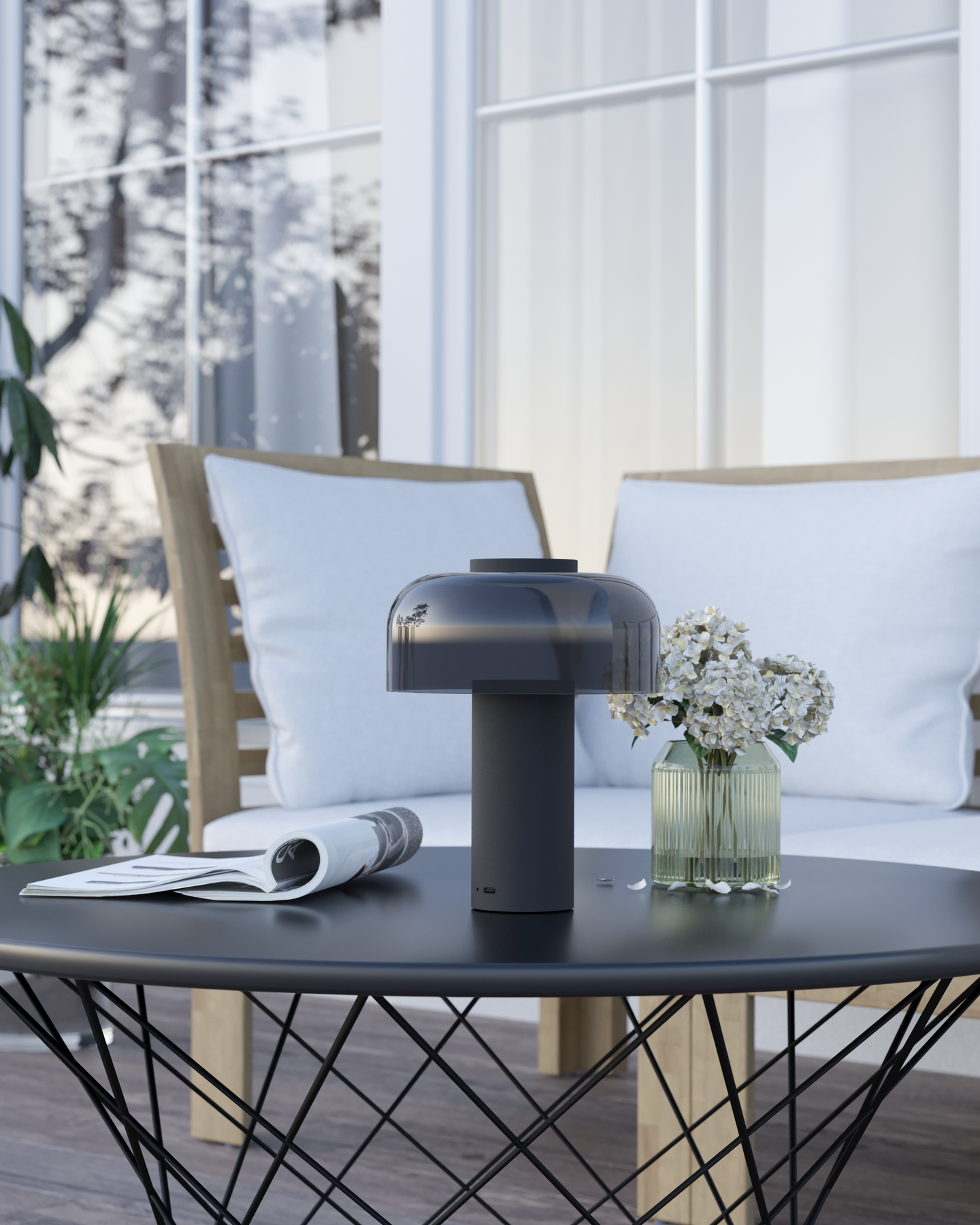 Ulkopöytävalaisin EGLO Ponente led 2,25W CCT musta