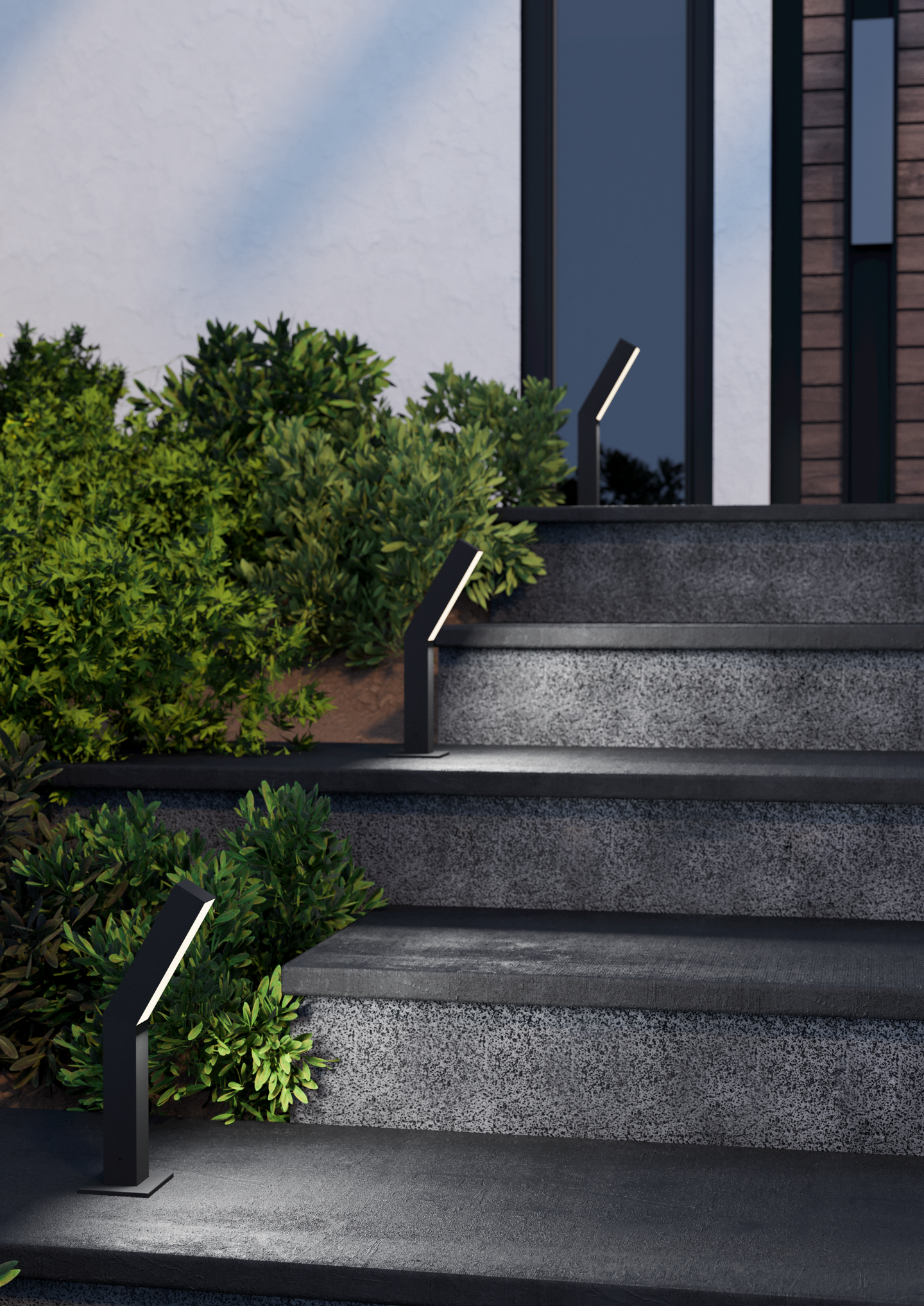 Ulkopylväsvalaisin EGLO Ugento led 2x4,5W 36cm musta/valkoinen