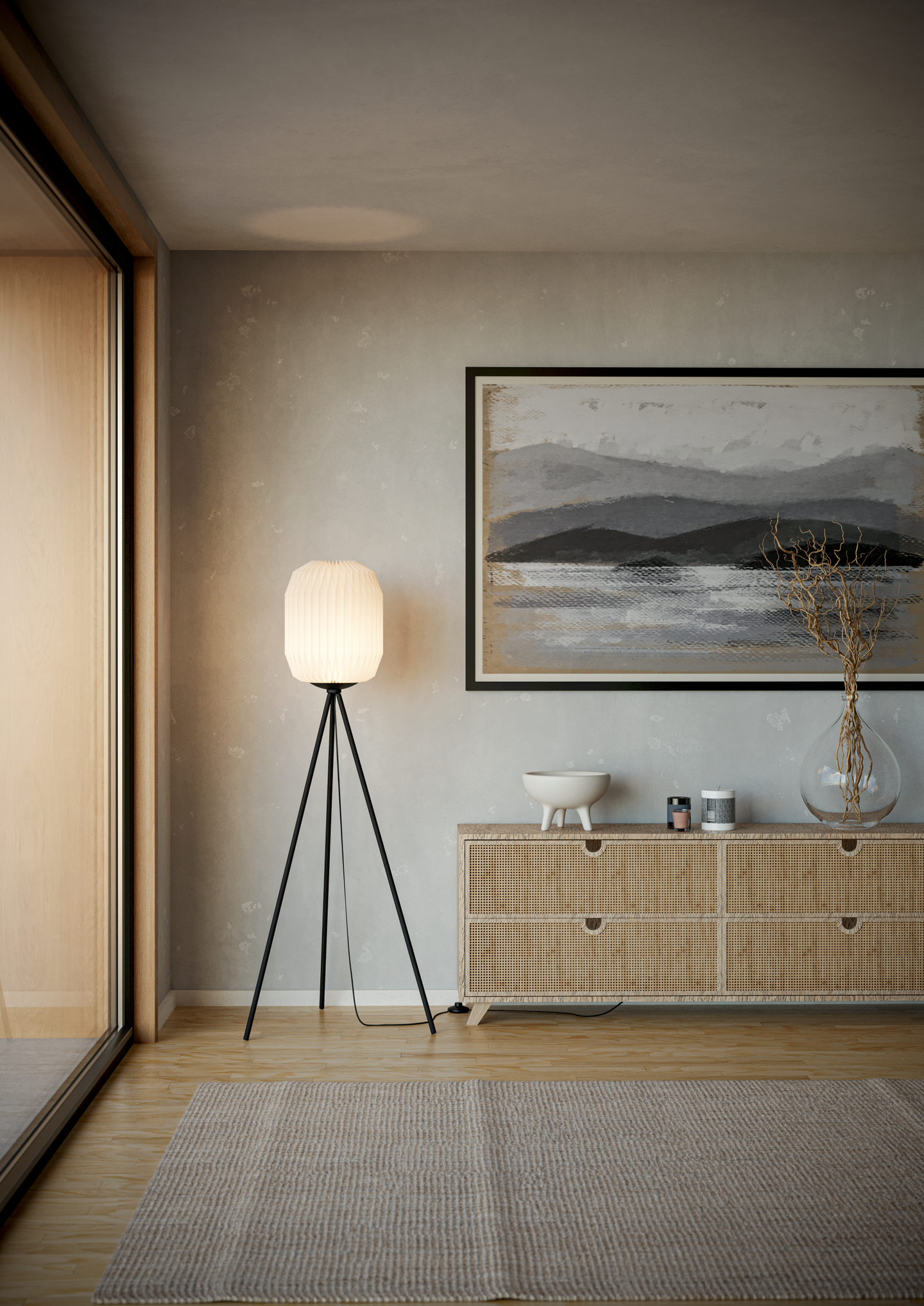 Lattiavalaisin EGLO Belgrave E27 musta/valkoinen