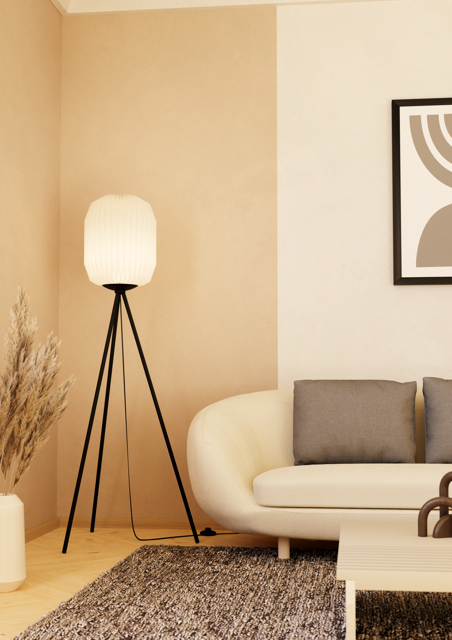 Pöytävalaisin EGLO Asby E27 vaalea puu