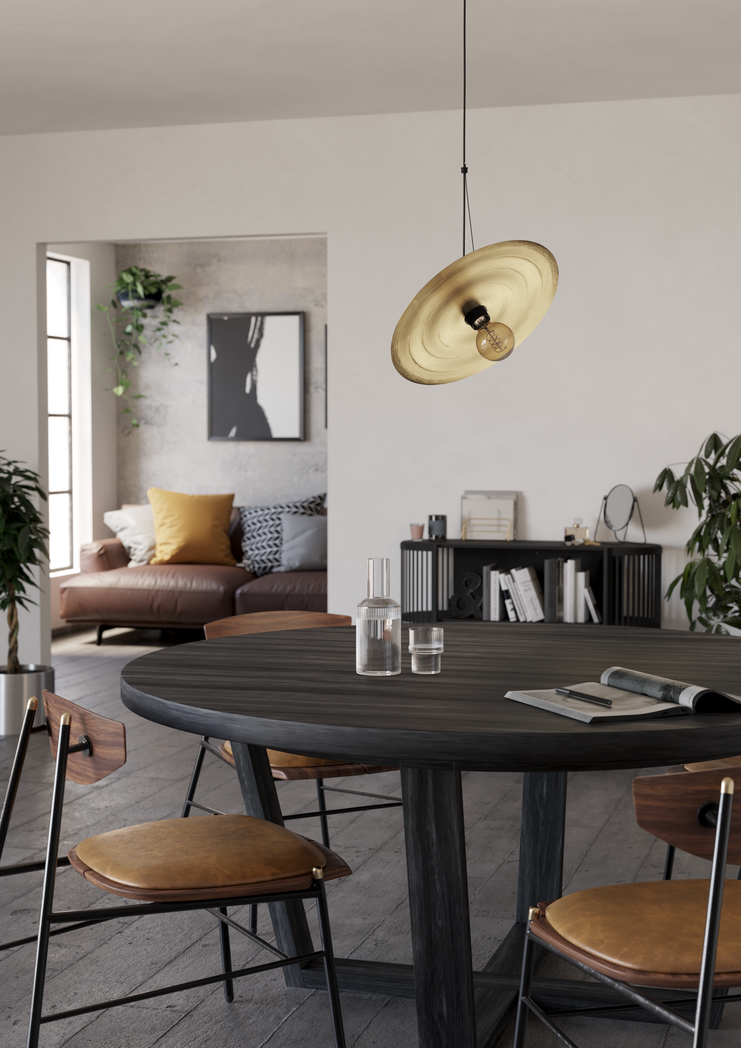 Riippuvalaisin EGLO Lintmill E27 musta/messinki