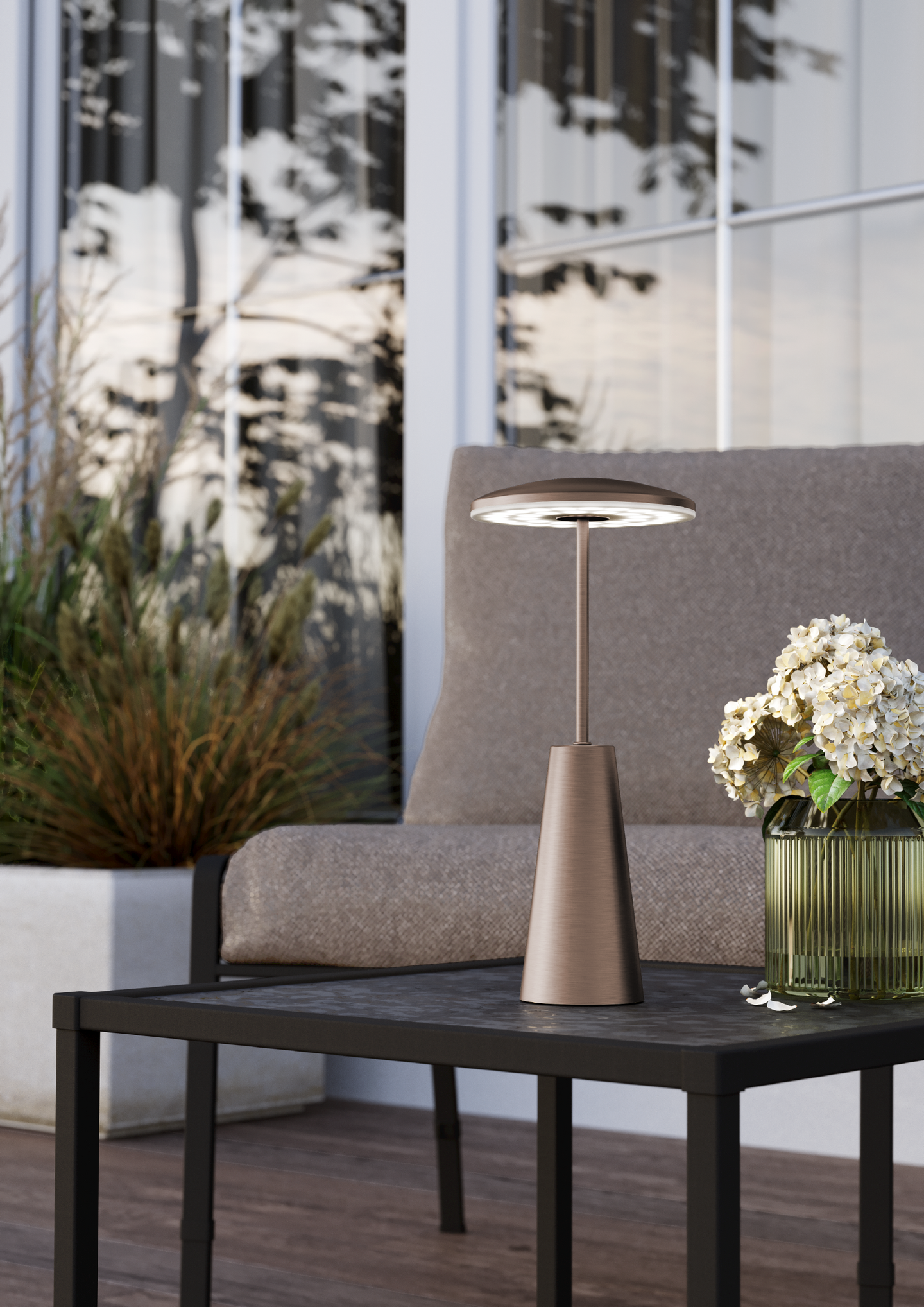 Ulkopöytävalaisin EGLO Piccola led 2,8W CCT pronssi