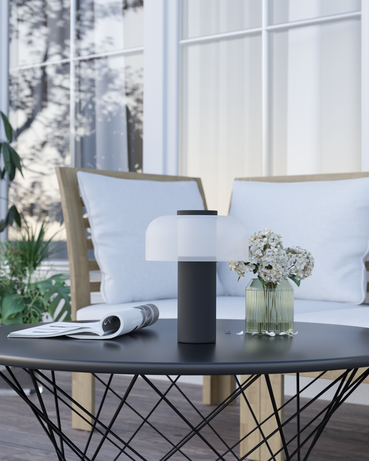 Ulkopöytävalaisin EGLO Ponente led 2,25W CCT musta/valkoinen