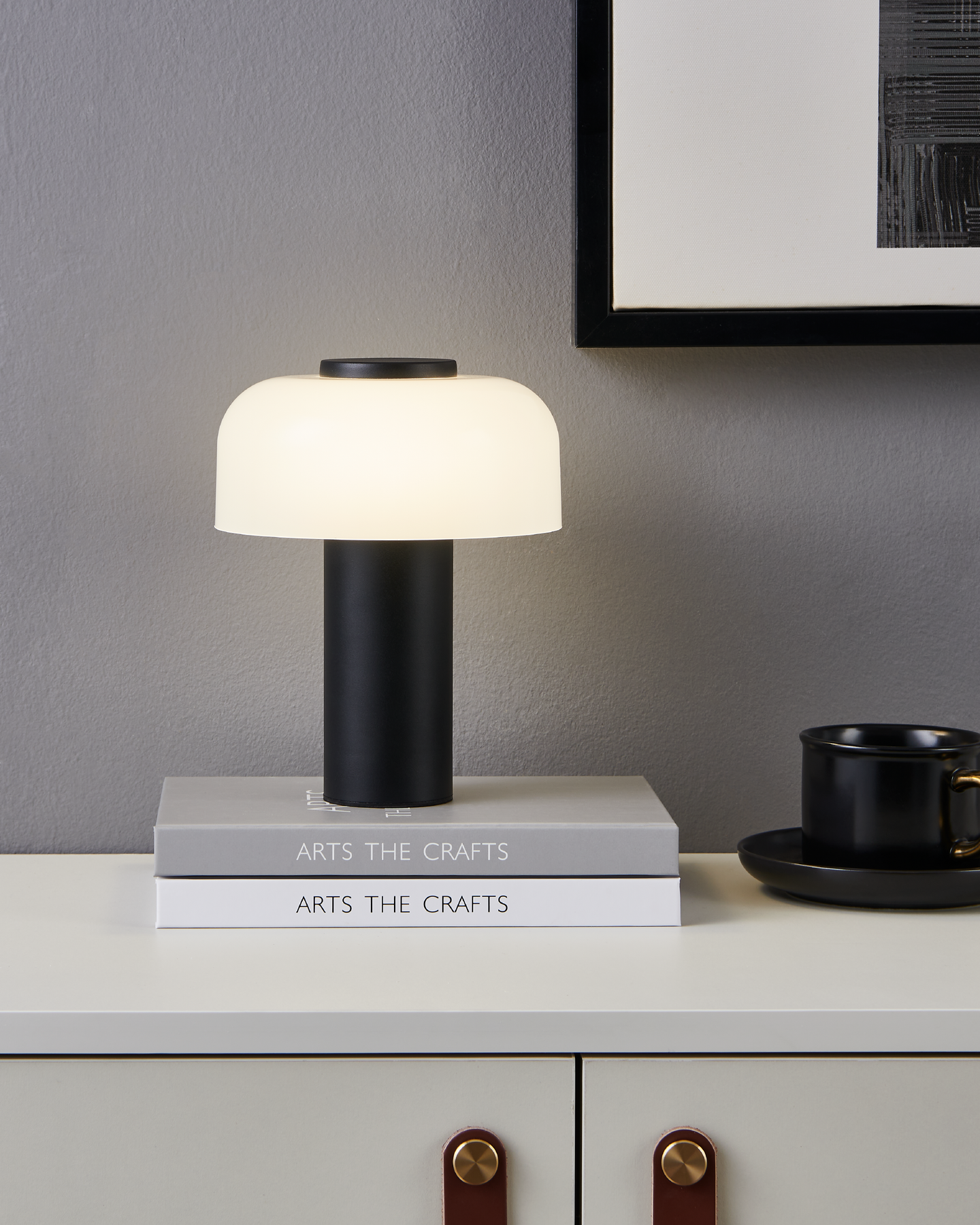 Ulkopöytävalaisin EGLO Ponente led 2,25W CCT musta/valkoinen