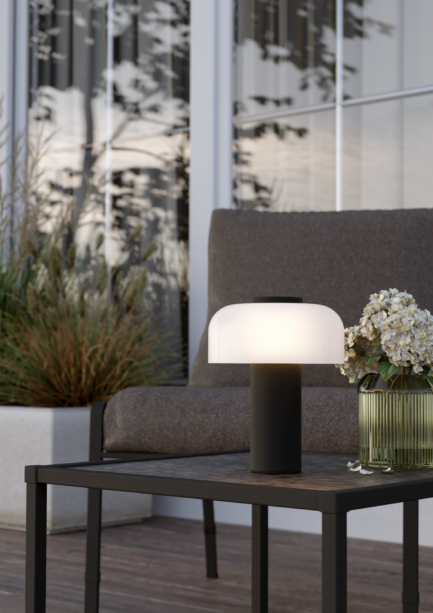 Ulkopöytävalaisin EGLO Ponente led 2,25W CCT musta/valkoinen