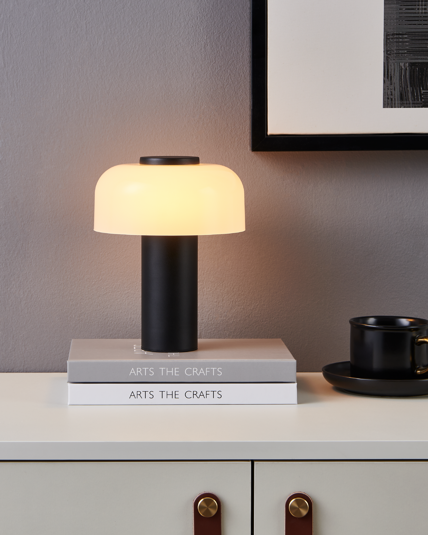 Ulkopöytävalaisin EGLO Ponente led 2,25W CCT musta/valkoinen