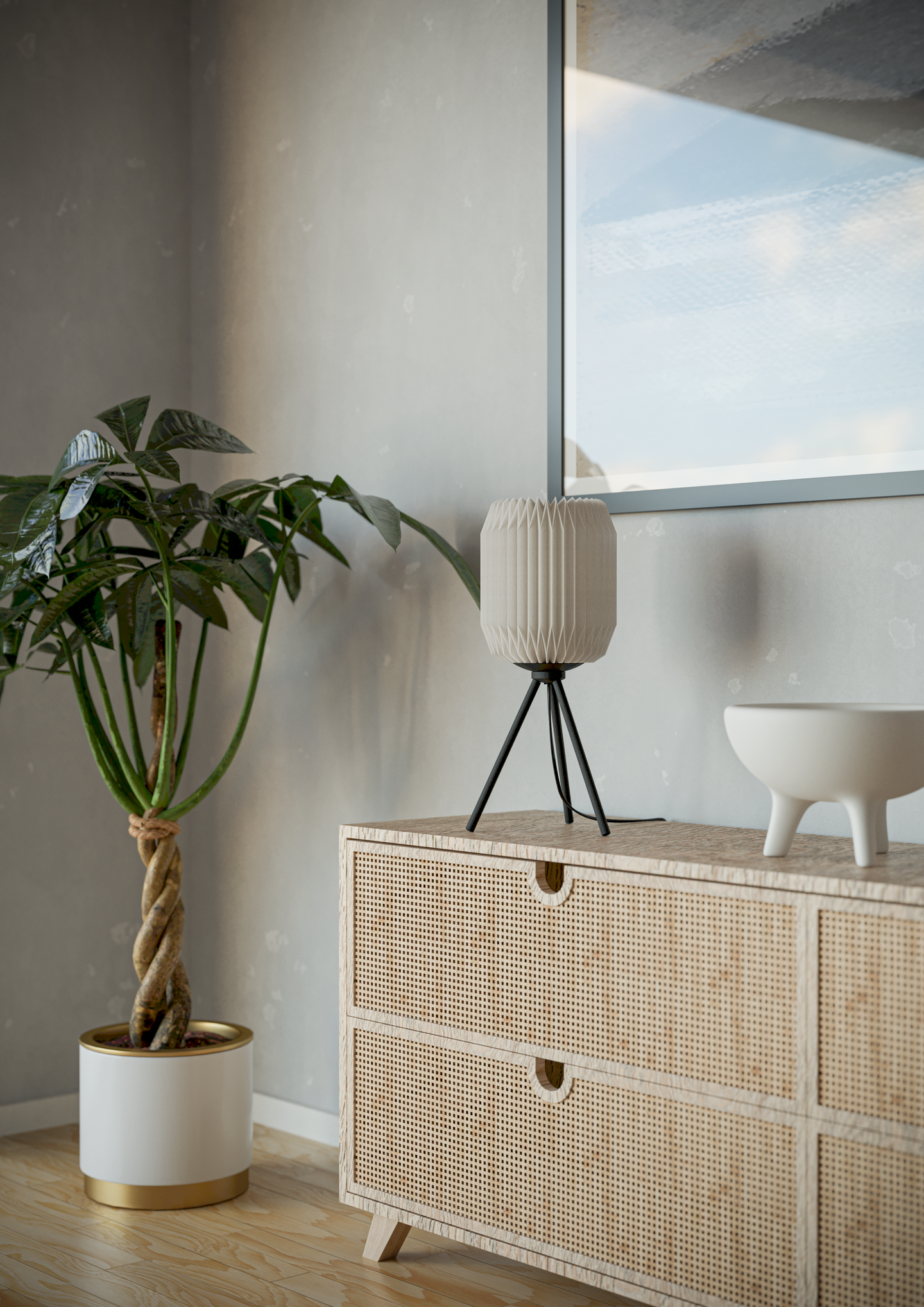 Pöytävalaisin EGLO Belgrave E27 musta/valkoinen