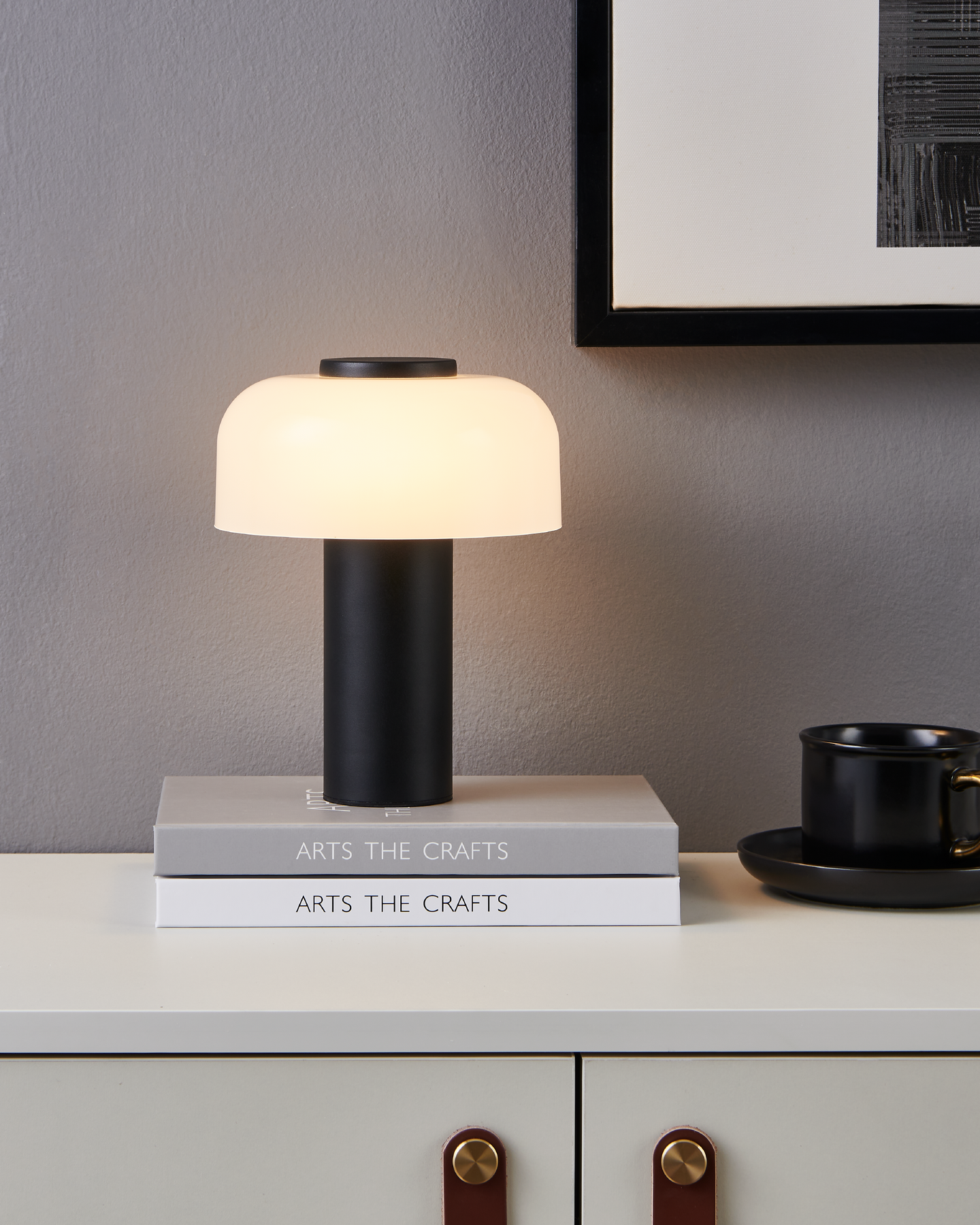 Ulkopöytävalaisin EGLO Ponente led 2,25W CCT musta/valkoinen