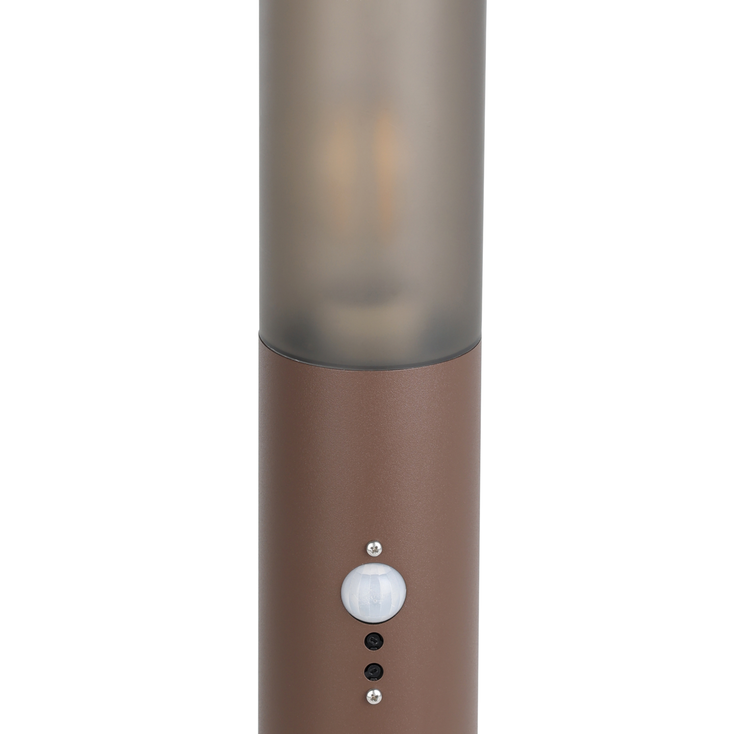 Ulkopylväsvalaisin EGLO Helsinki E27 45cm liiketunnistin ruskea