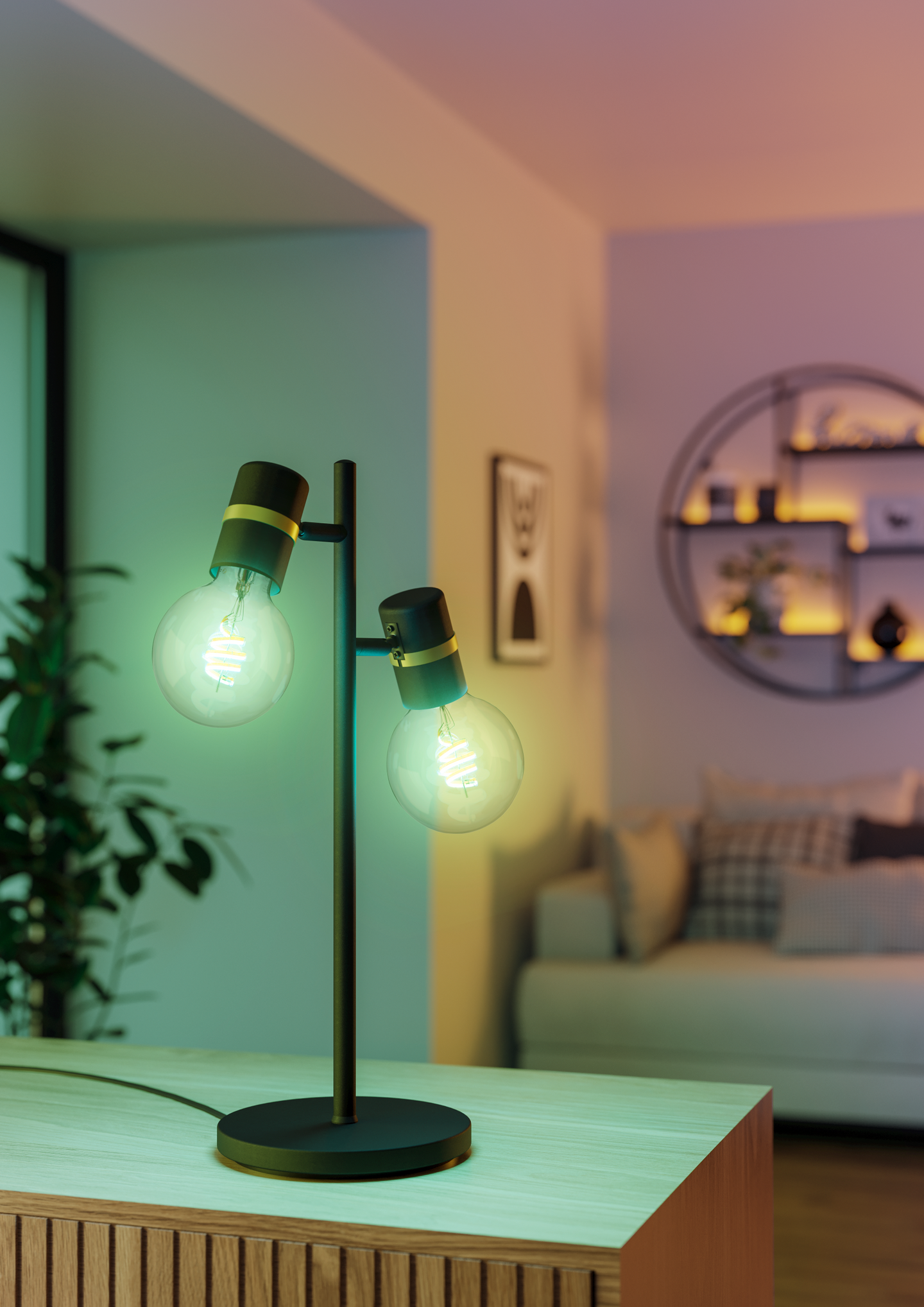 Led-polttimo EGLO connect.z RGB E27 G95 4,9W kirkas