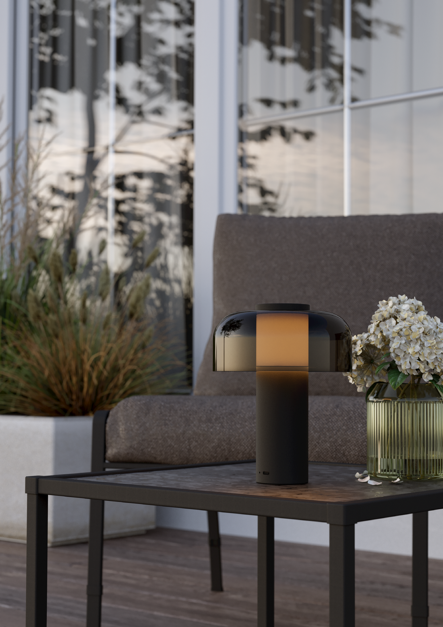 Ulkopöytävalaisin EGLO Ponente led 2,25W CCT musta