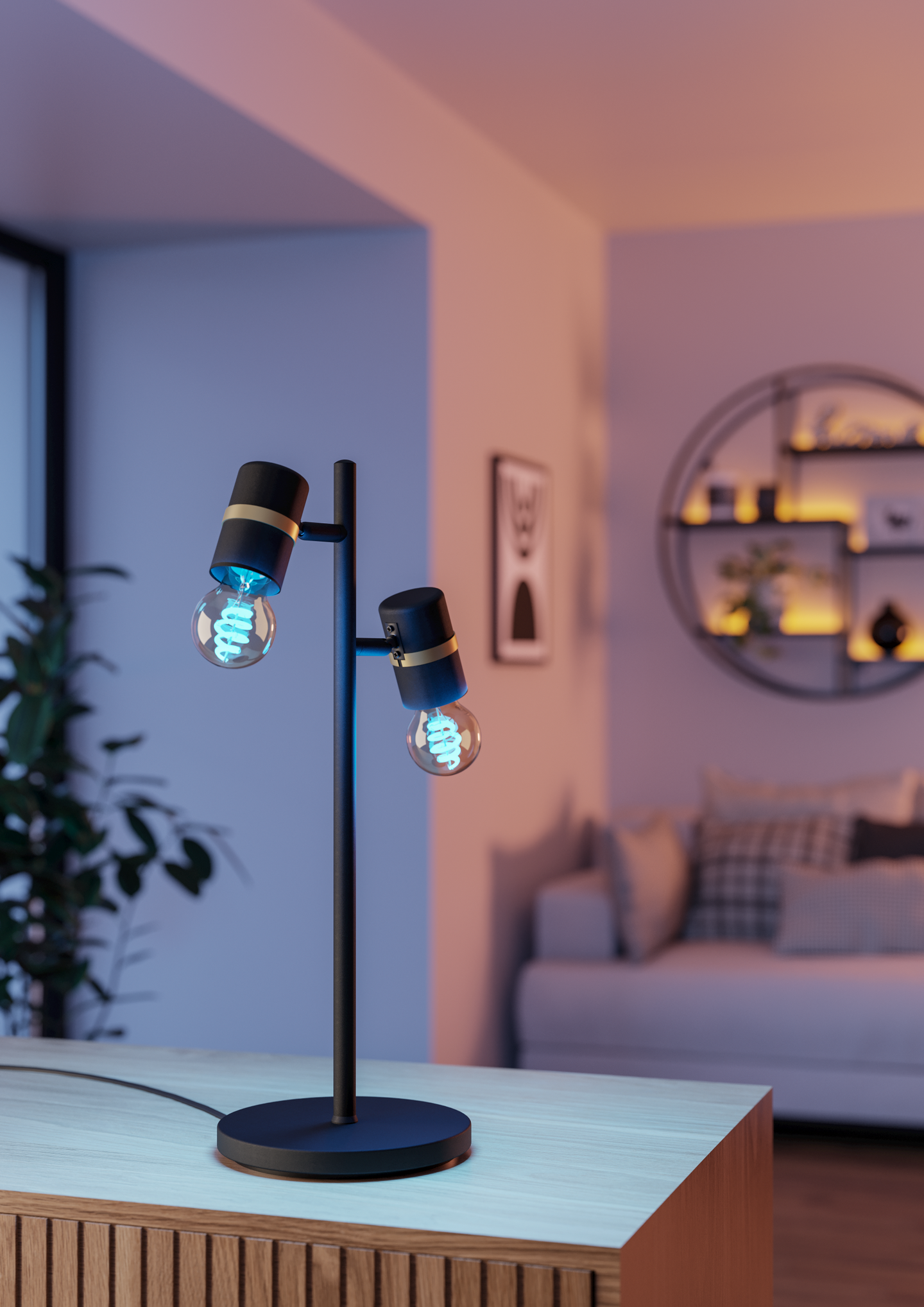 Aloitussetti EGLO connect.z 2xE27 CCT 4,9W + kytkin valkoinen