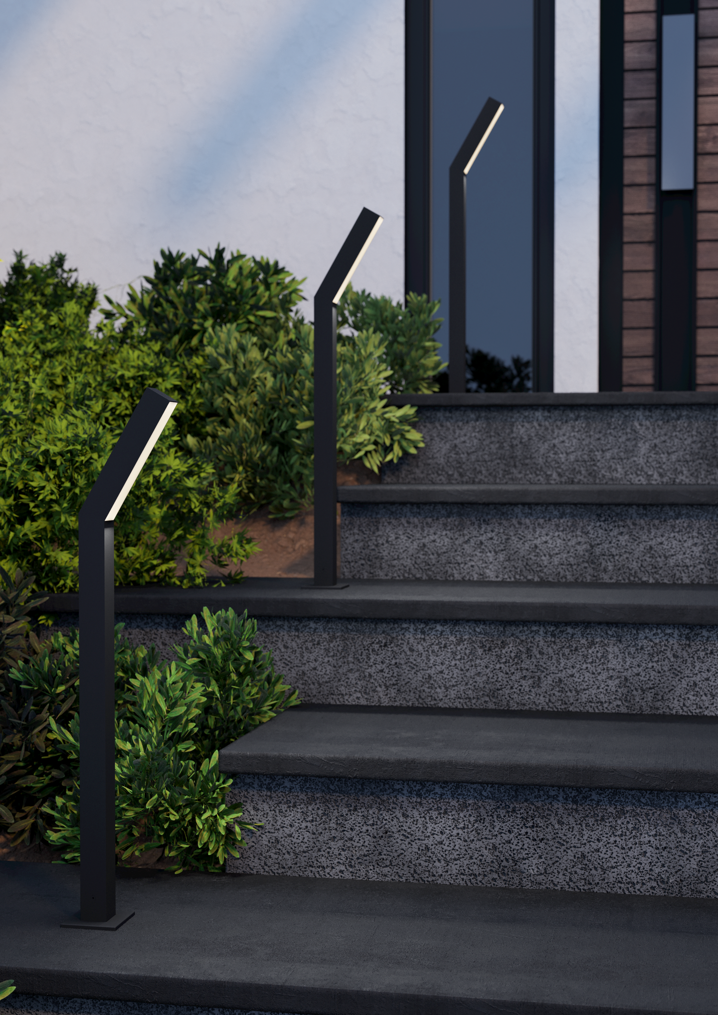 Ulkopylväsvalaisin EGLO Ugento led 2x4,5W 79cm musta/valkoinen