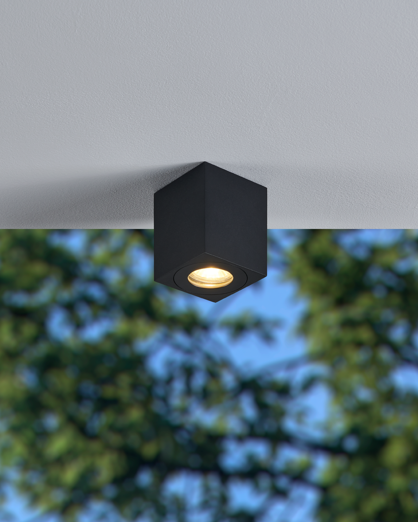 Ulkokattovalaisin EGLO Torrecola GU10 8x8cm musta