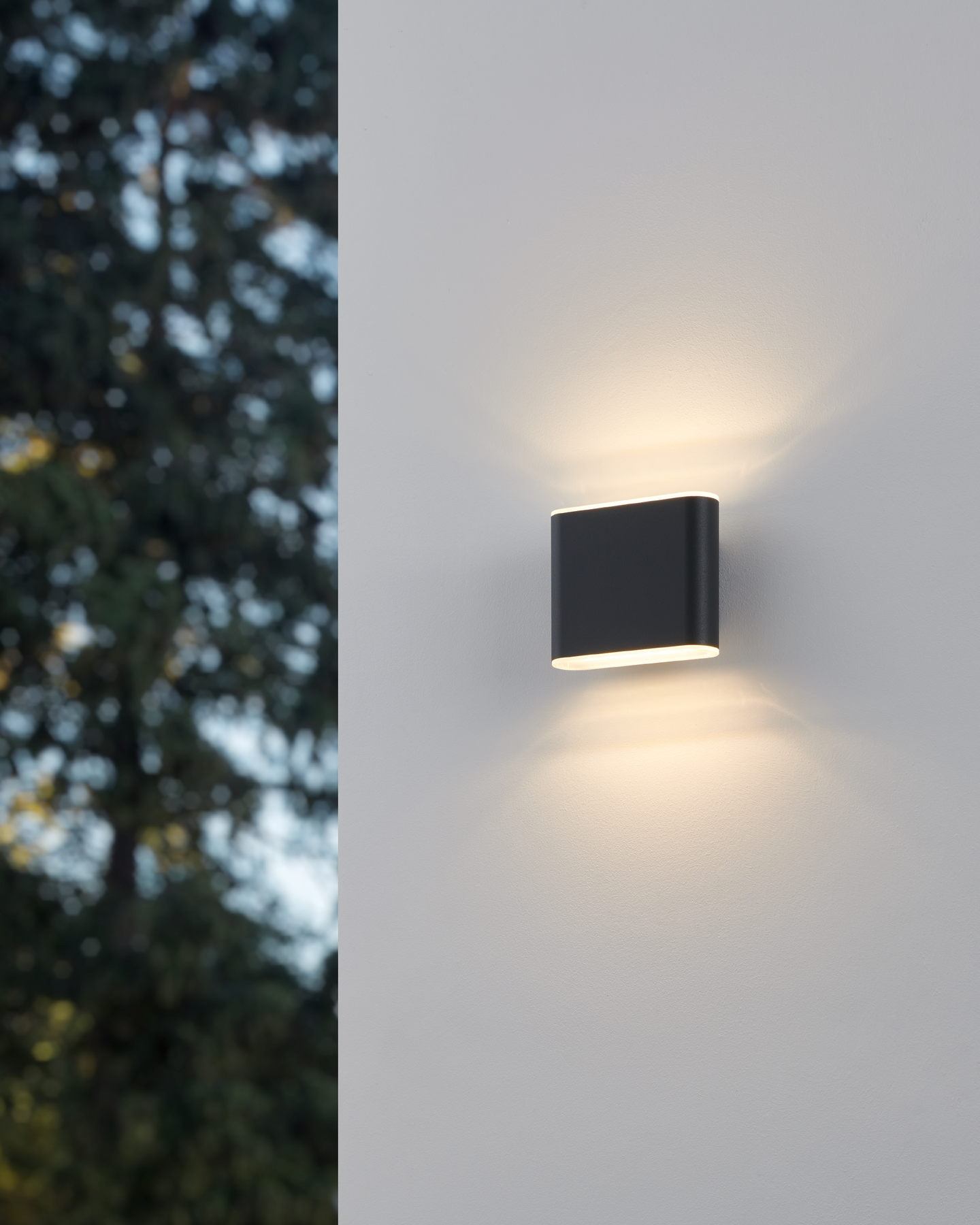 Ulkoseinävalaisin EGLO Grutti led 2x2,9W CCT 11,5cm antrasiitti